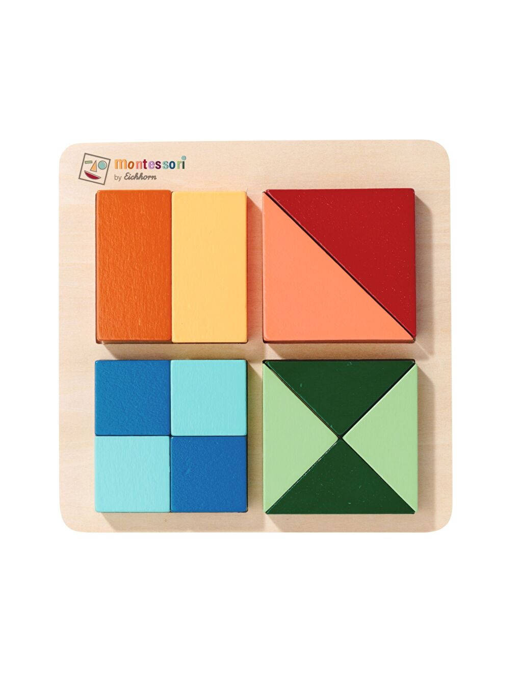 Montessori Ahşap Şekil Bulmaca Puzzle-2