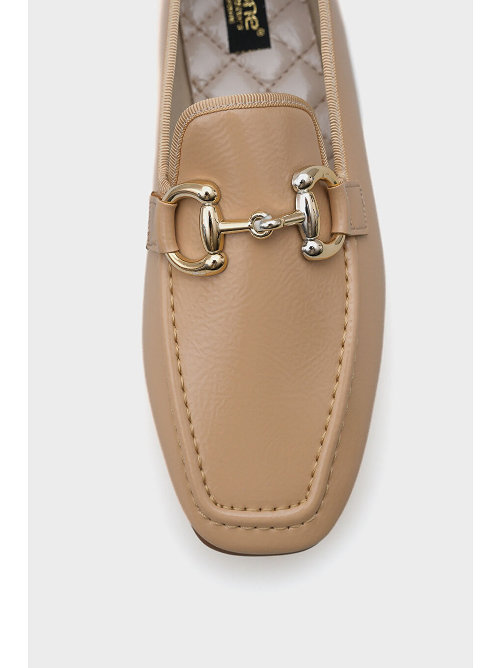 Bej Candi Metal Tokalı Kadın Loafer-2