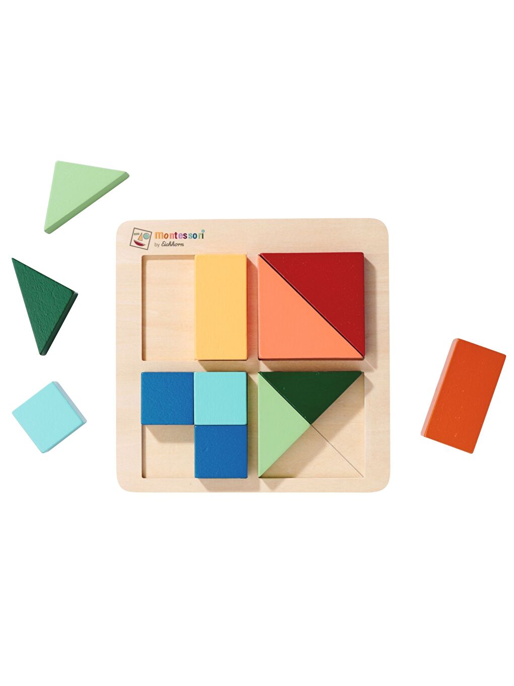 Montessori Ahşap Şekil Bulmaca Puzzle-3
