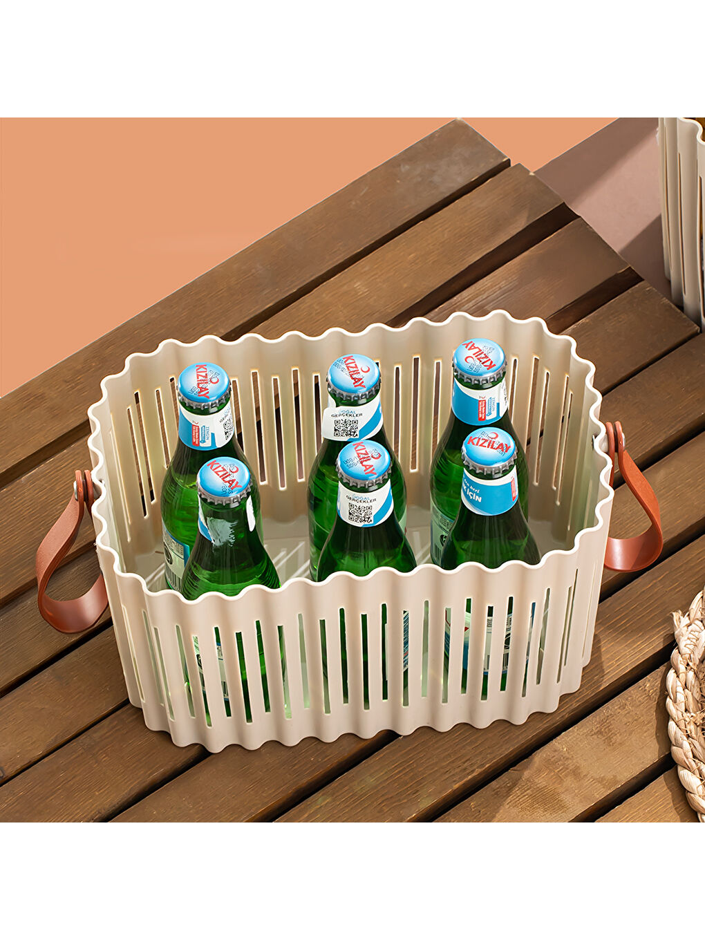 Bej 4315 Kapicino 3'lü Sepet Seti-6