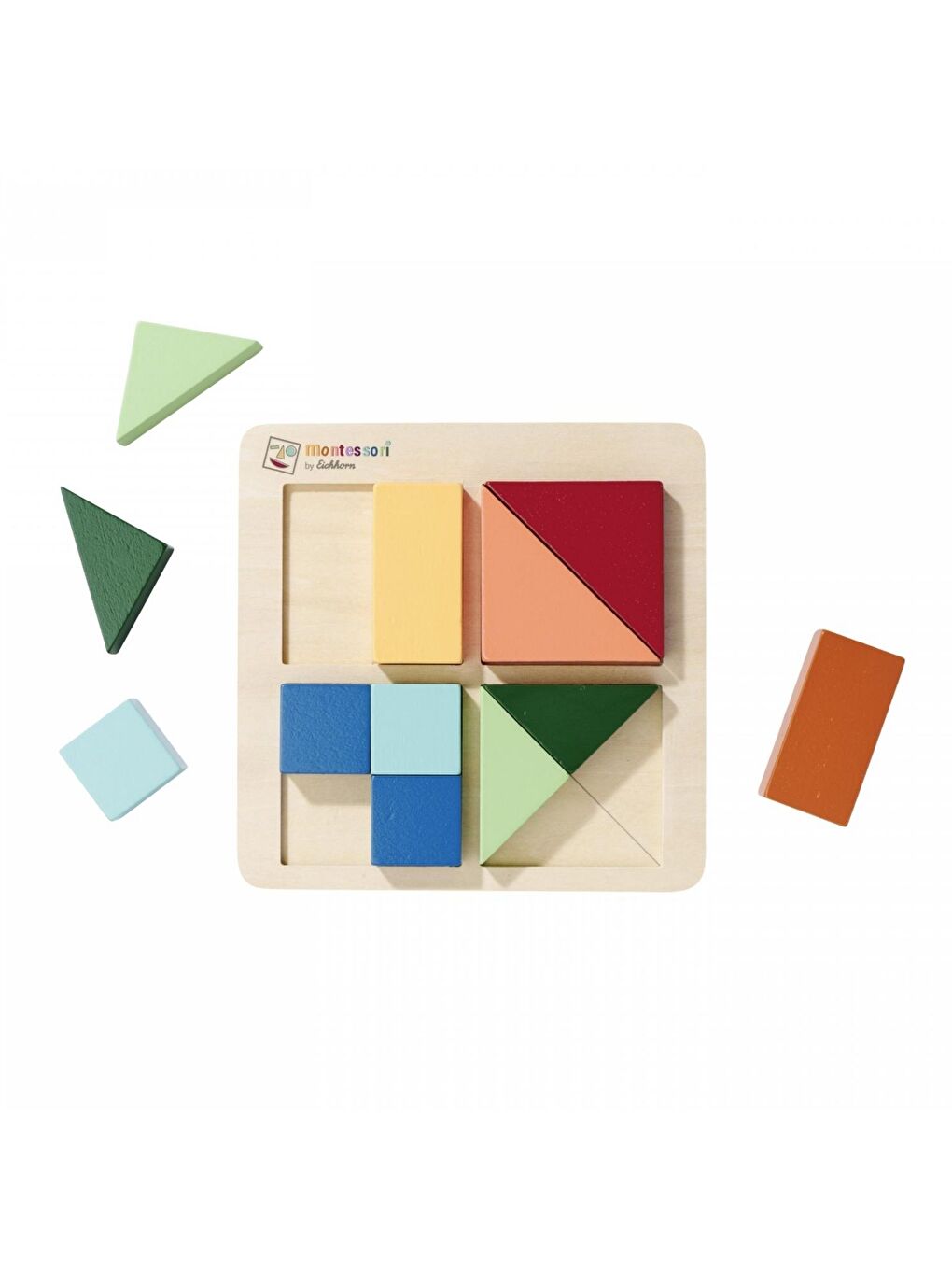 Montessori Ahşap Şekil Bulmaca Puzzle-4