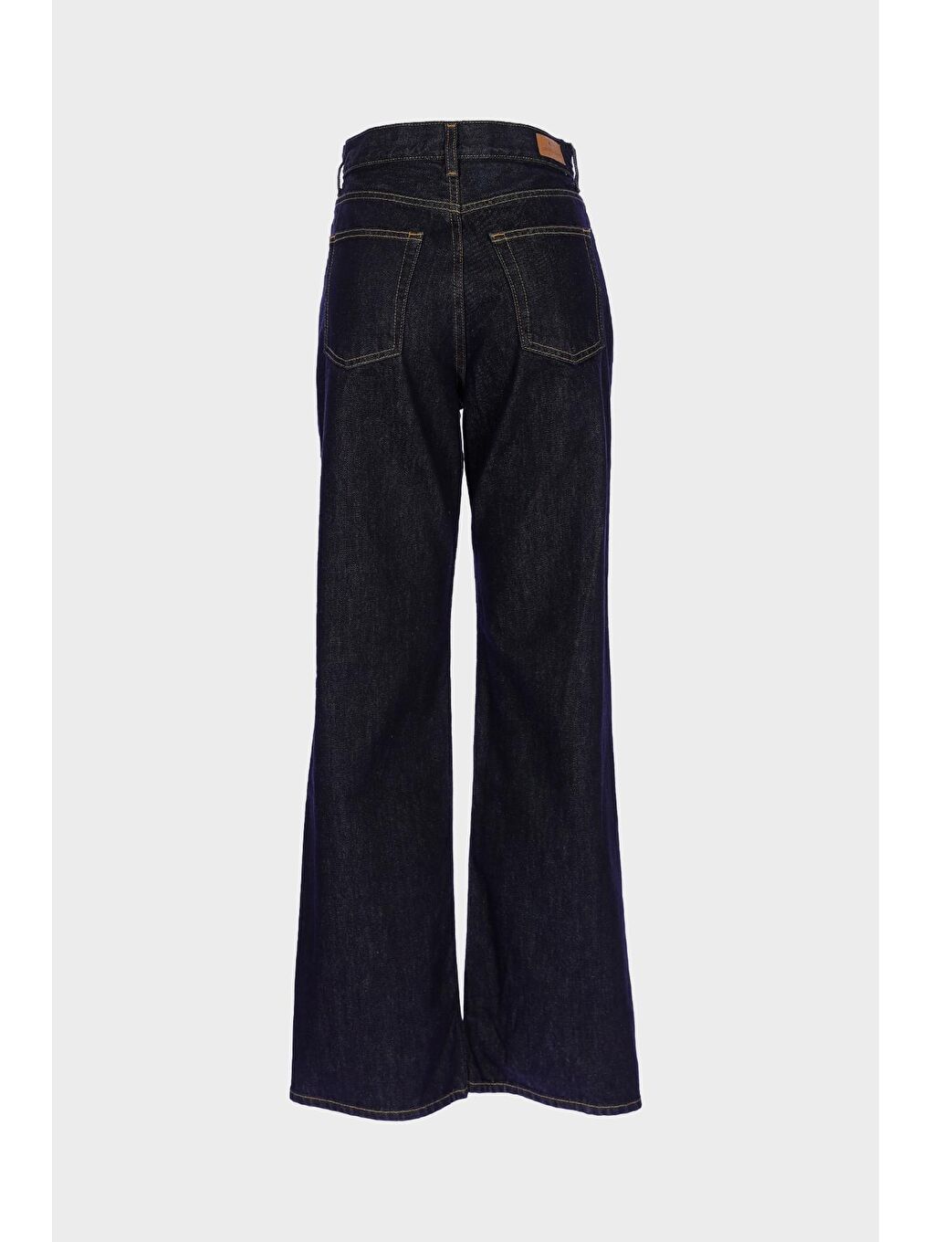 Eliza Koyu Mavi Yüksek Bel Patı Fermuarlı Jean Pantolon C 4518-119-1