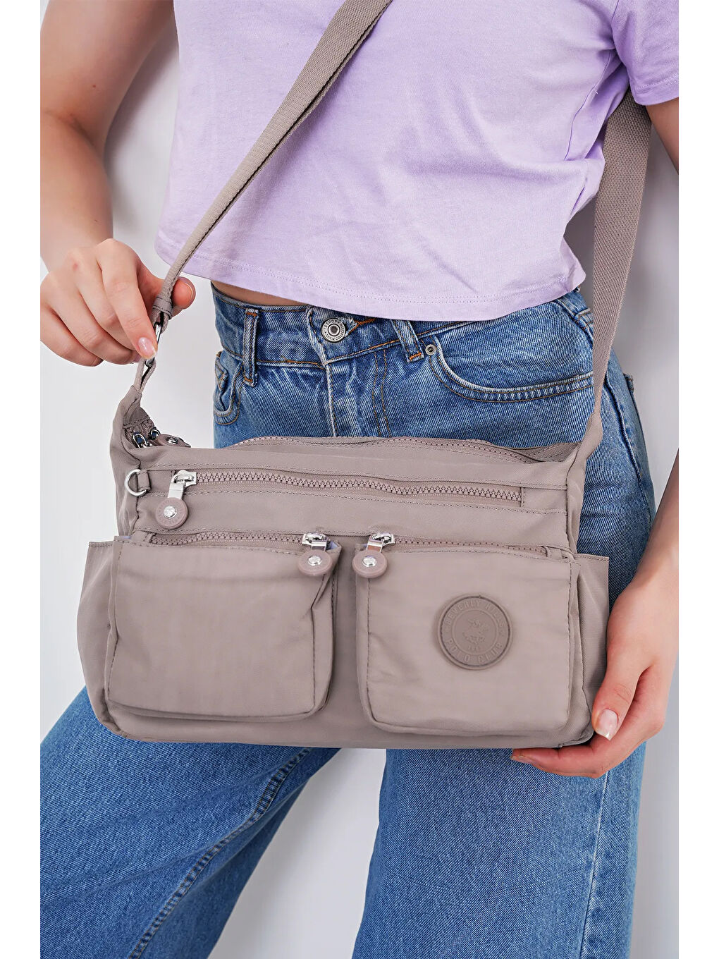 Bej Çapraz Askılı Kadın Çanta BHPC6004-6