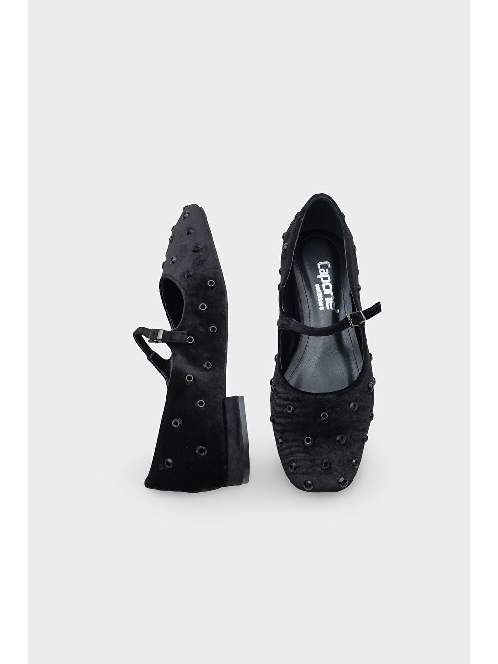 Kahverengi Shayla Küt Burunlu Zımbalı Tokalı Kadın Babet-4