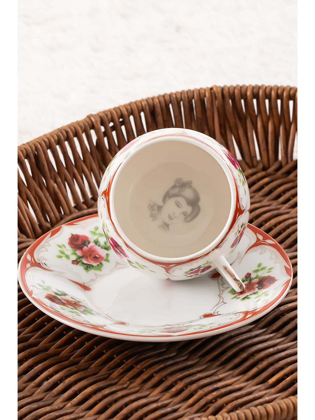 Beyaz 101767-2 Geısha 6 Kişilik Türk Kahve Fincan Takımı 100ml-2