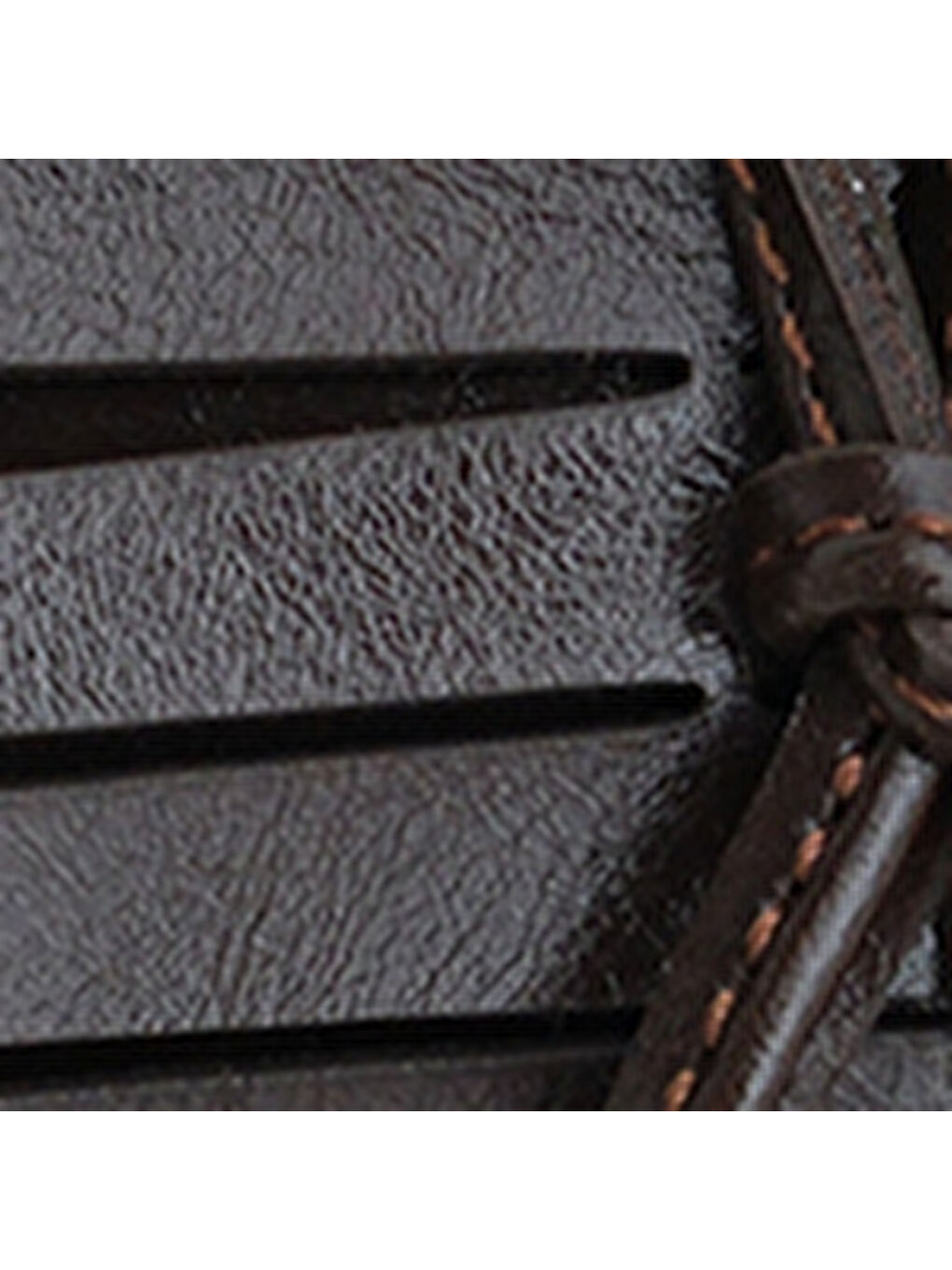 Kahverengi Kelsy Küt Burunlu Püsküllü Kısa Topuklu Kadın Babet-6