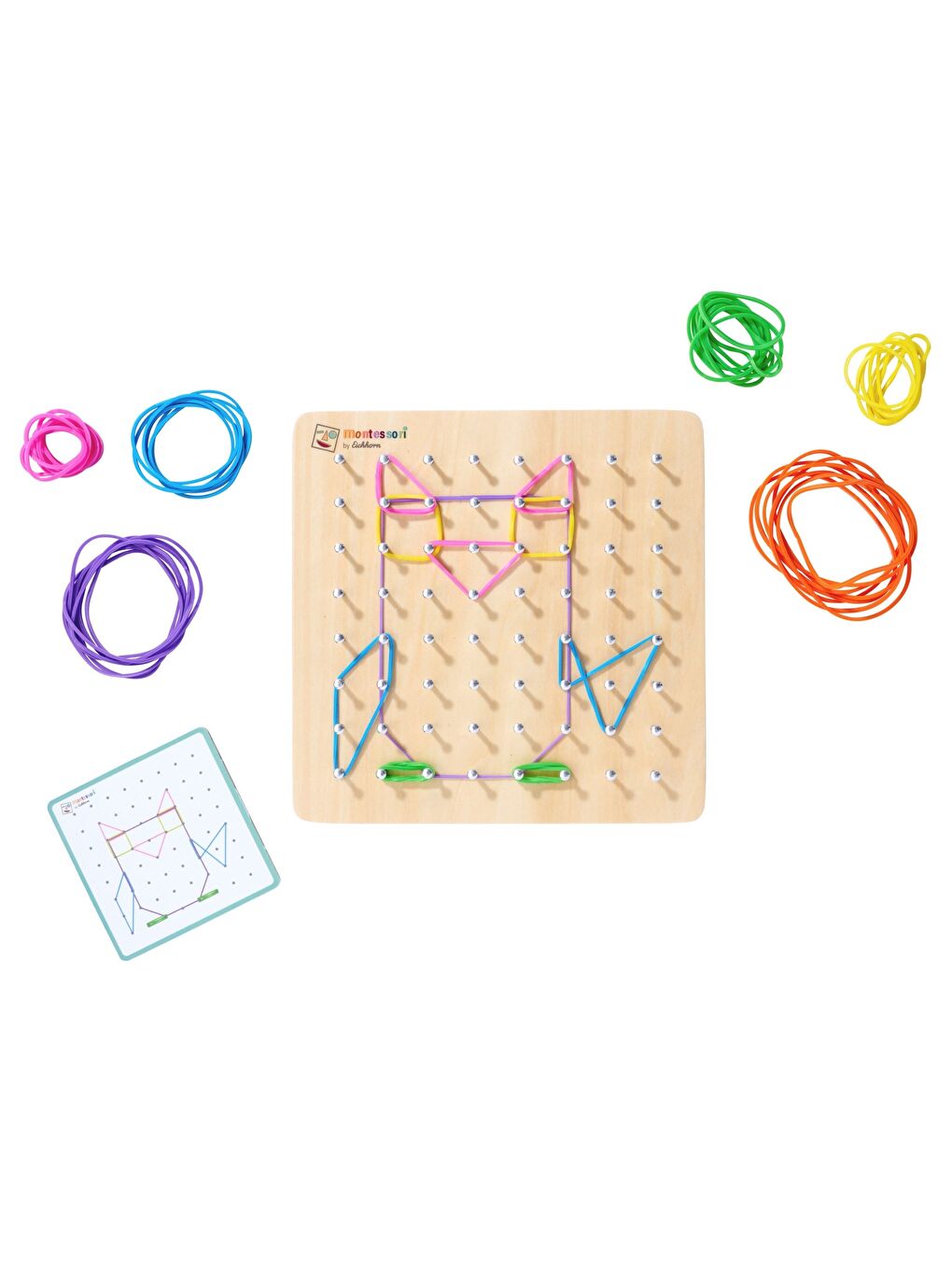 Montessori Ahşap Geo Board-2