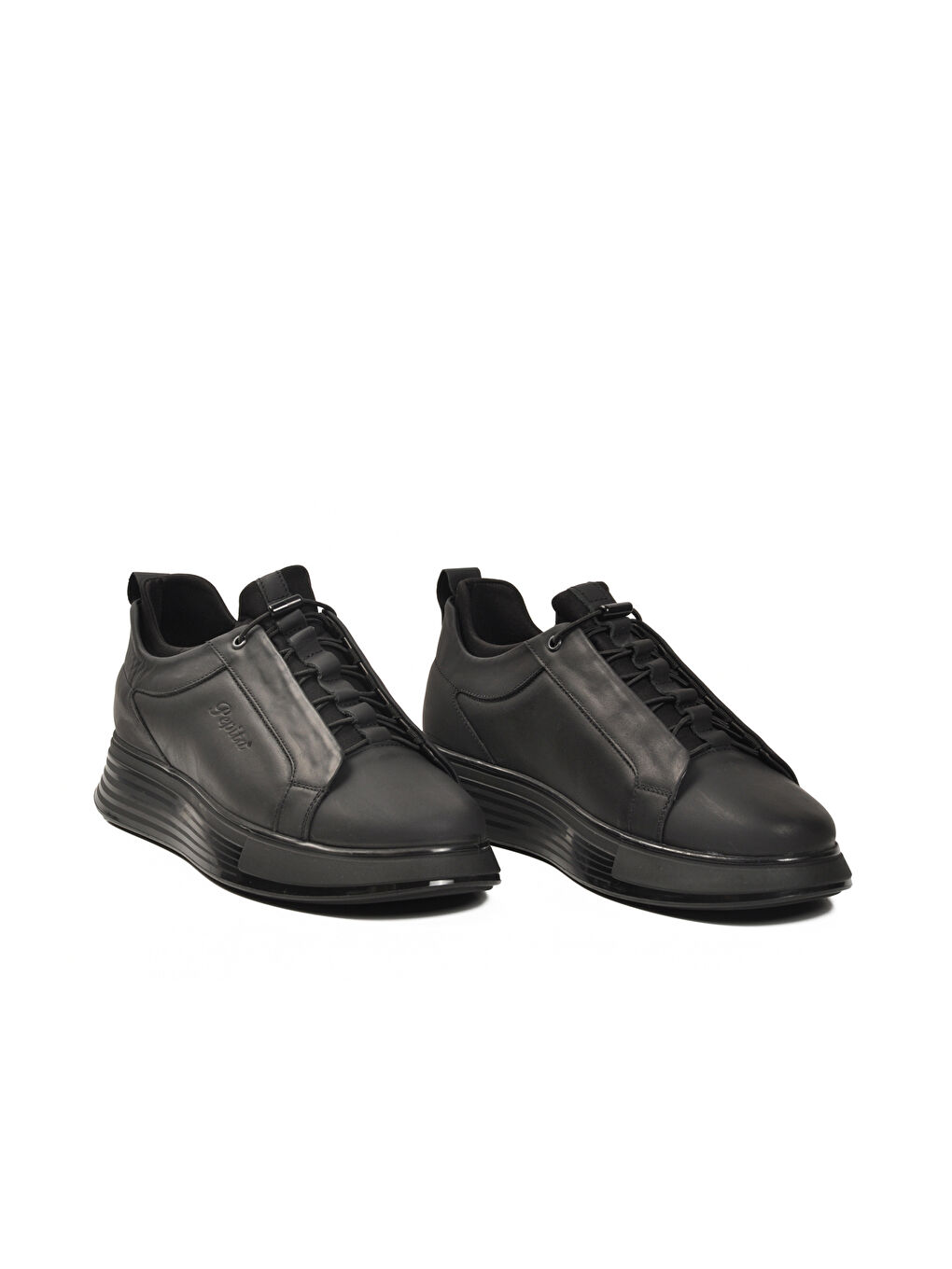 Siyah Mat Nubuk Hakiki Deri Erkek Casual Ayakkabı 1165 M-2