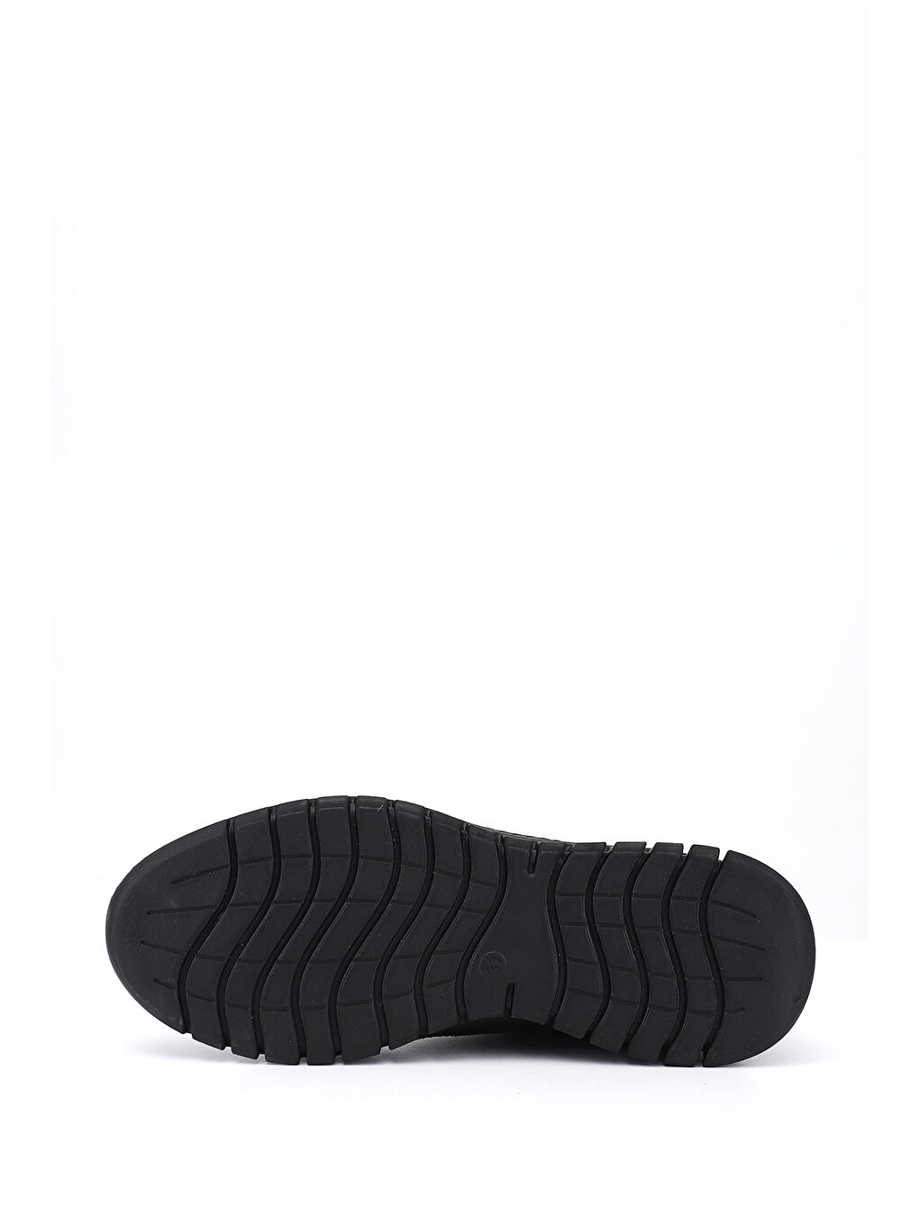 Siyah Kadın SİYAH Lastik Bağcıklı Hakiki Deri Sneaker-4