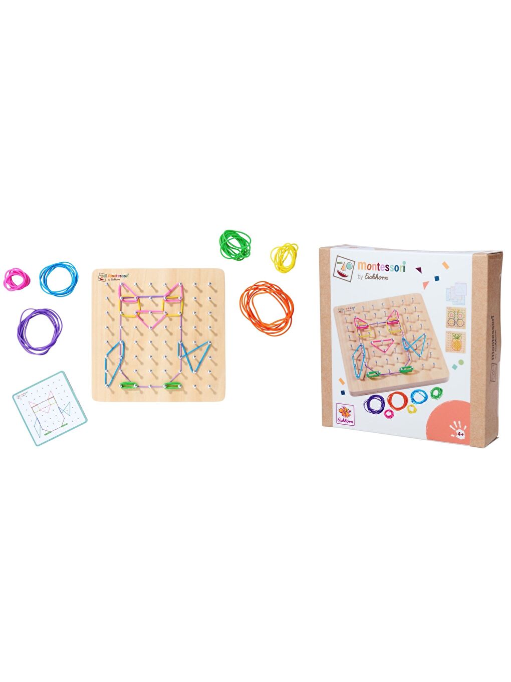 Montessori Ahşap Geo Board-5