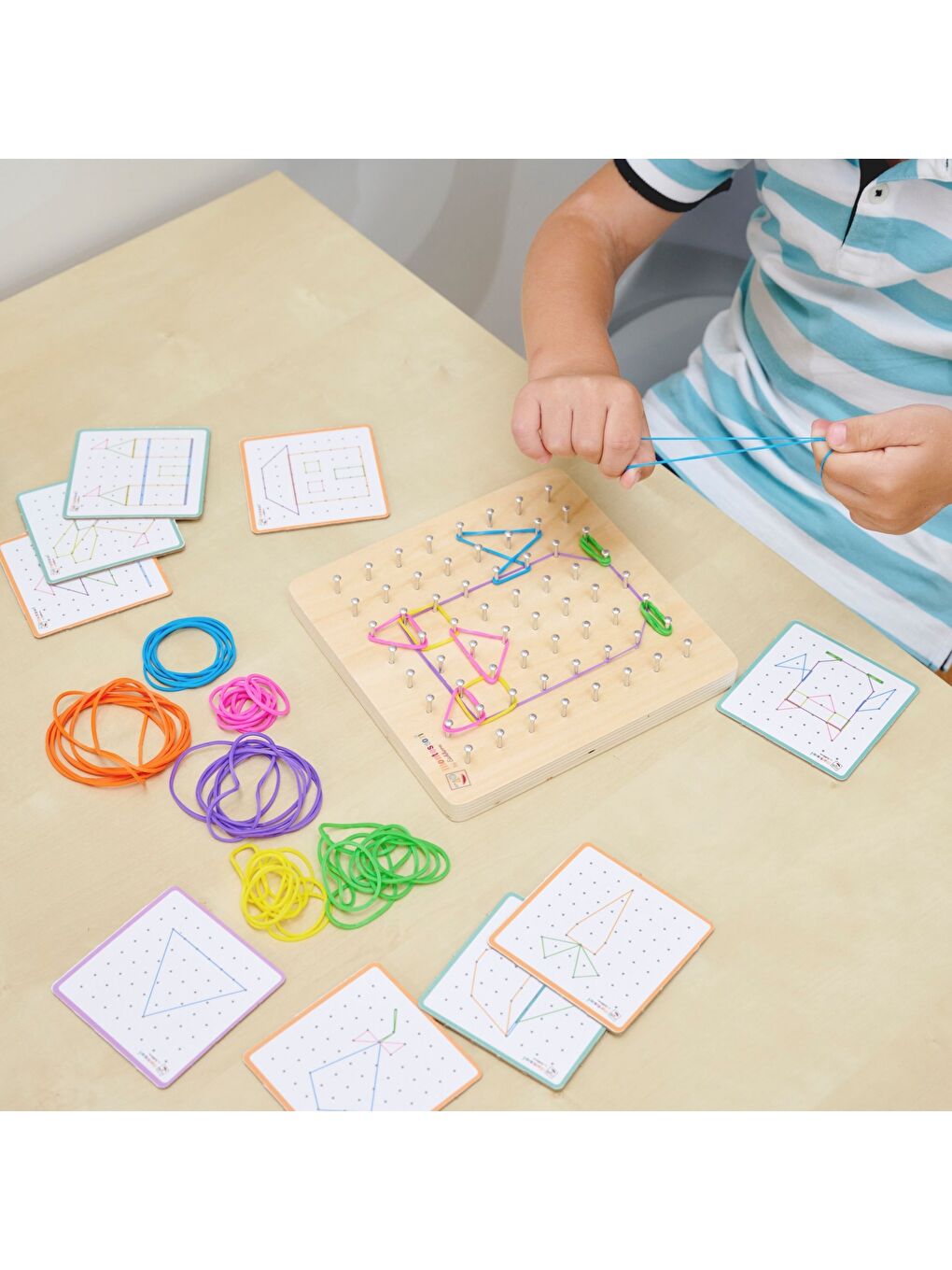 Montessori Ahşap Geo Board-9