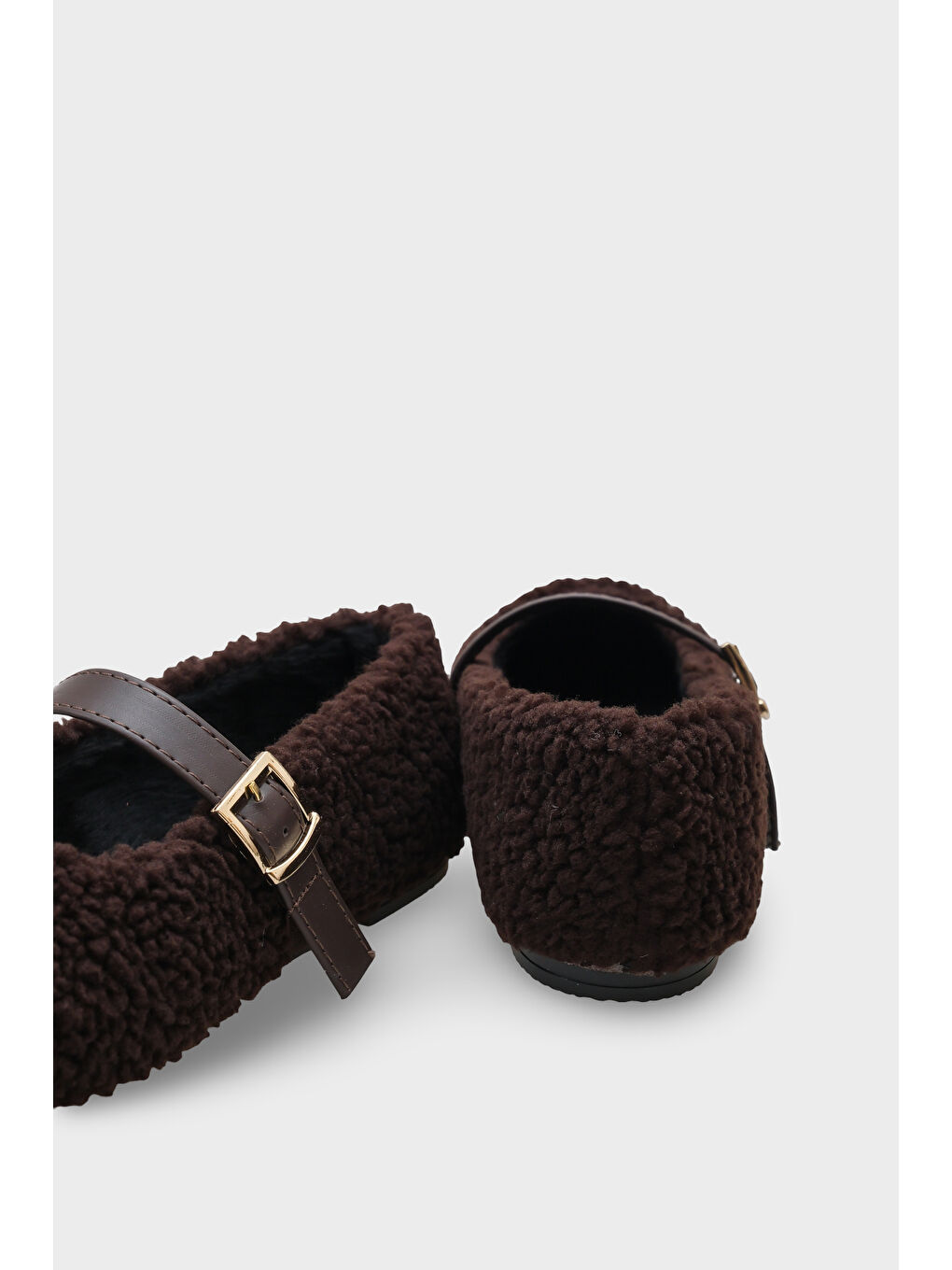 Kahverengi Kasey Kürklü Kadın Babet-4