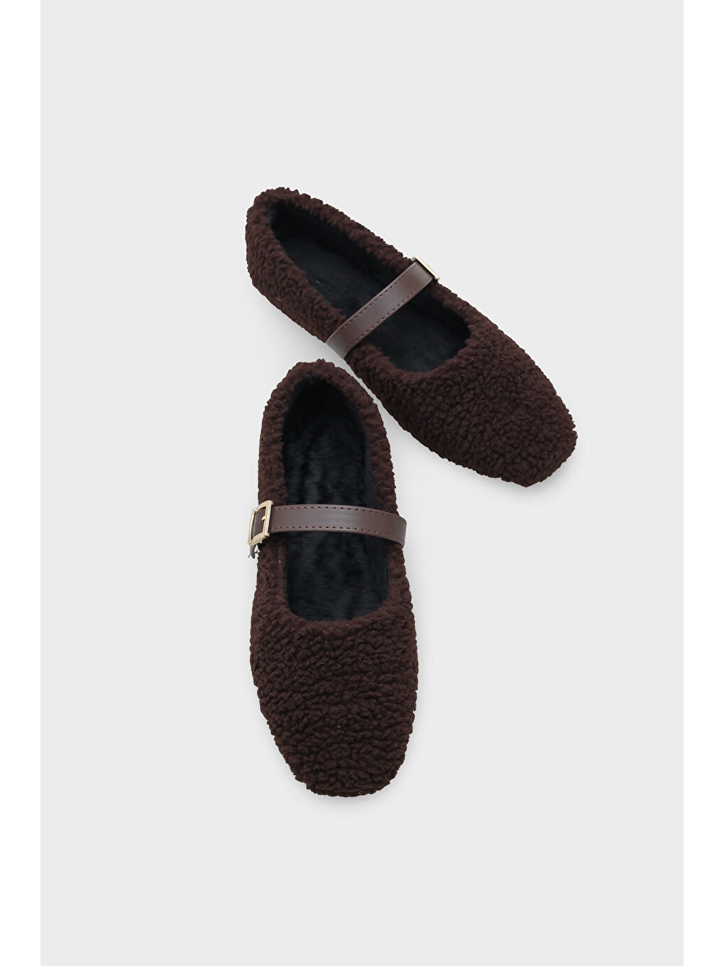 Kahverengi Kasey Kürklü Kadın Babet-5