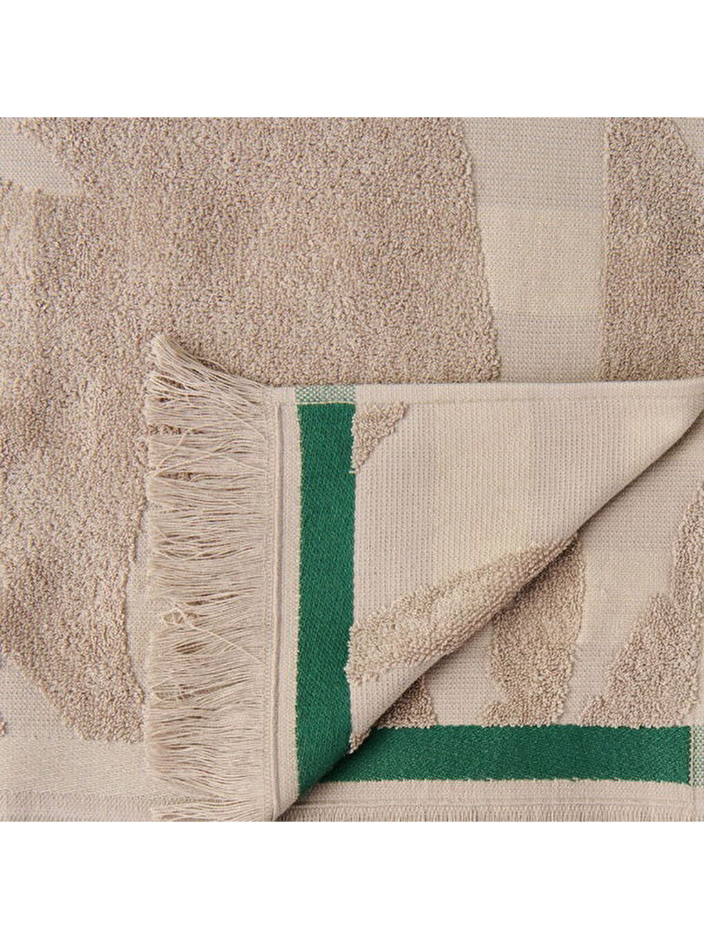 Soft Elio Plaj Havlusu - Bej - 70x140 cm-1