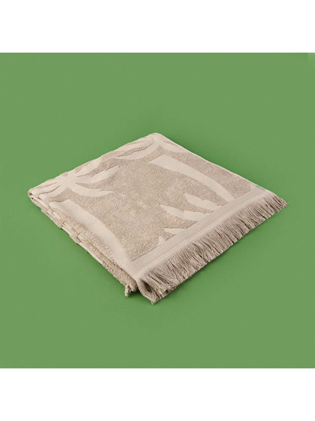 Soft Elio Plaj Havlusu - Bej - 70x140 cm-2