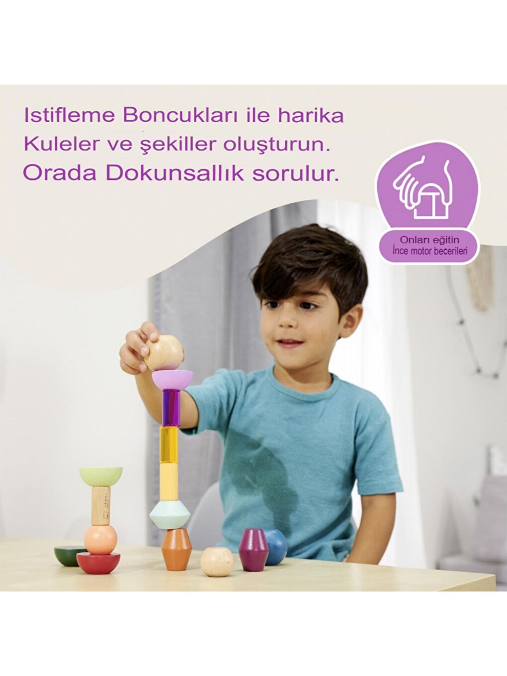 Montessori Ahşap Boncuk Dizme Oyunu-4