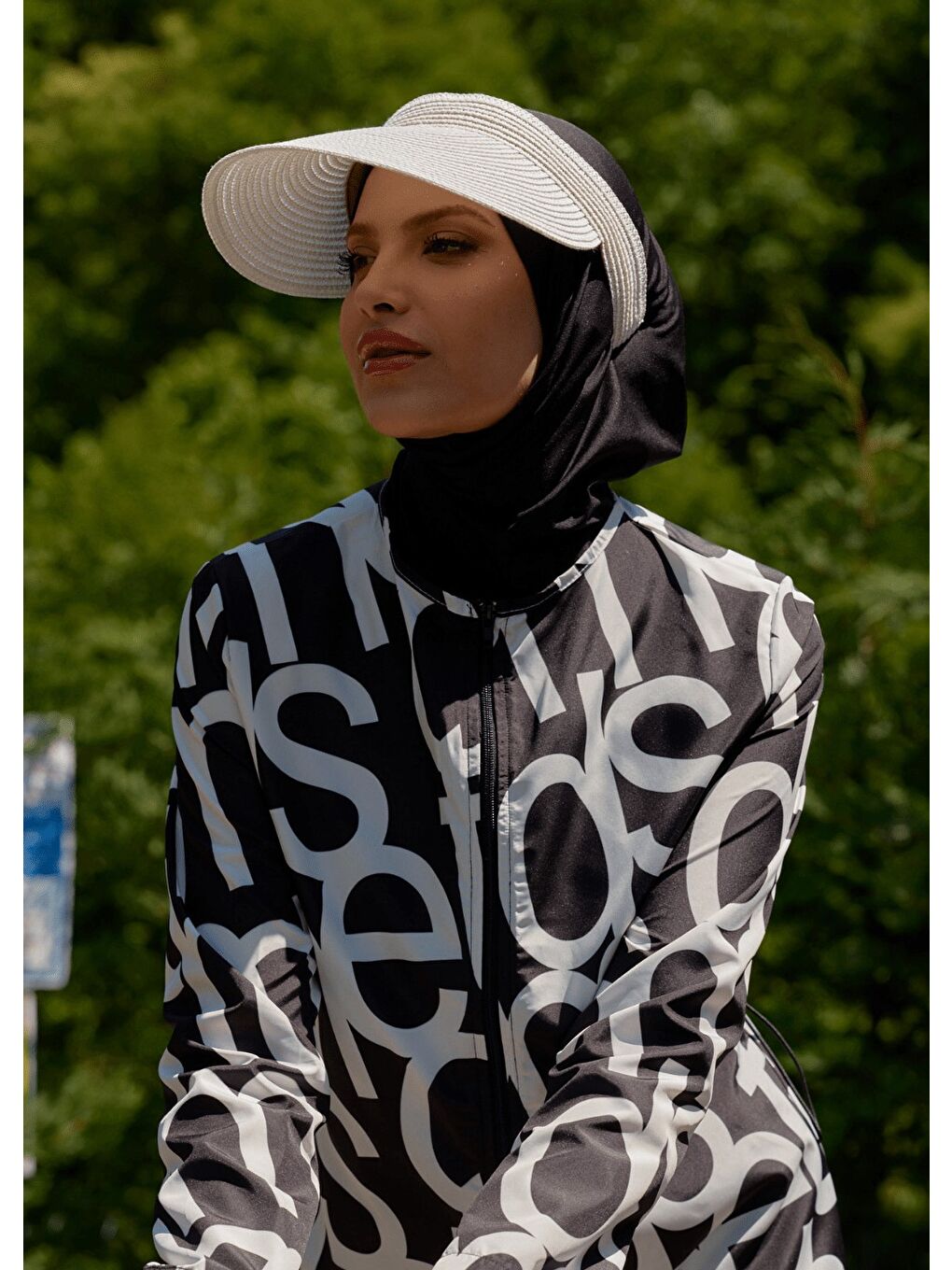 Siyah Tesettür Mayo S&B Harfler-2