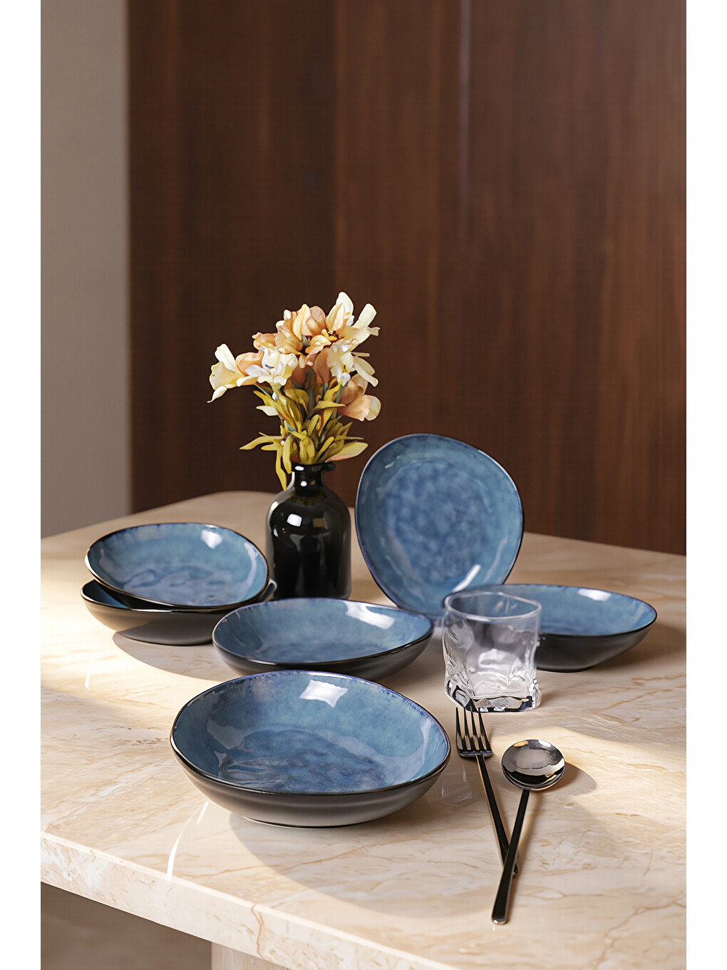 Karışık Professional Trior Yemek Tabağı 22 Cm 6 Adet-2
