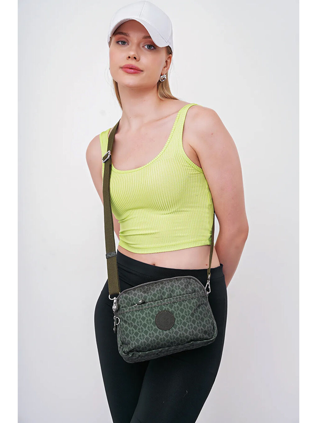 Yeşil Çapraz Askılı Kadın Çanta BHPC6002-1