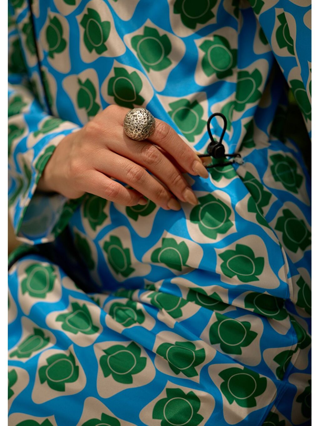 Tesettür Mayo Retro Mavi-4