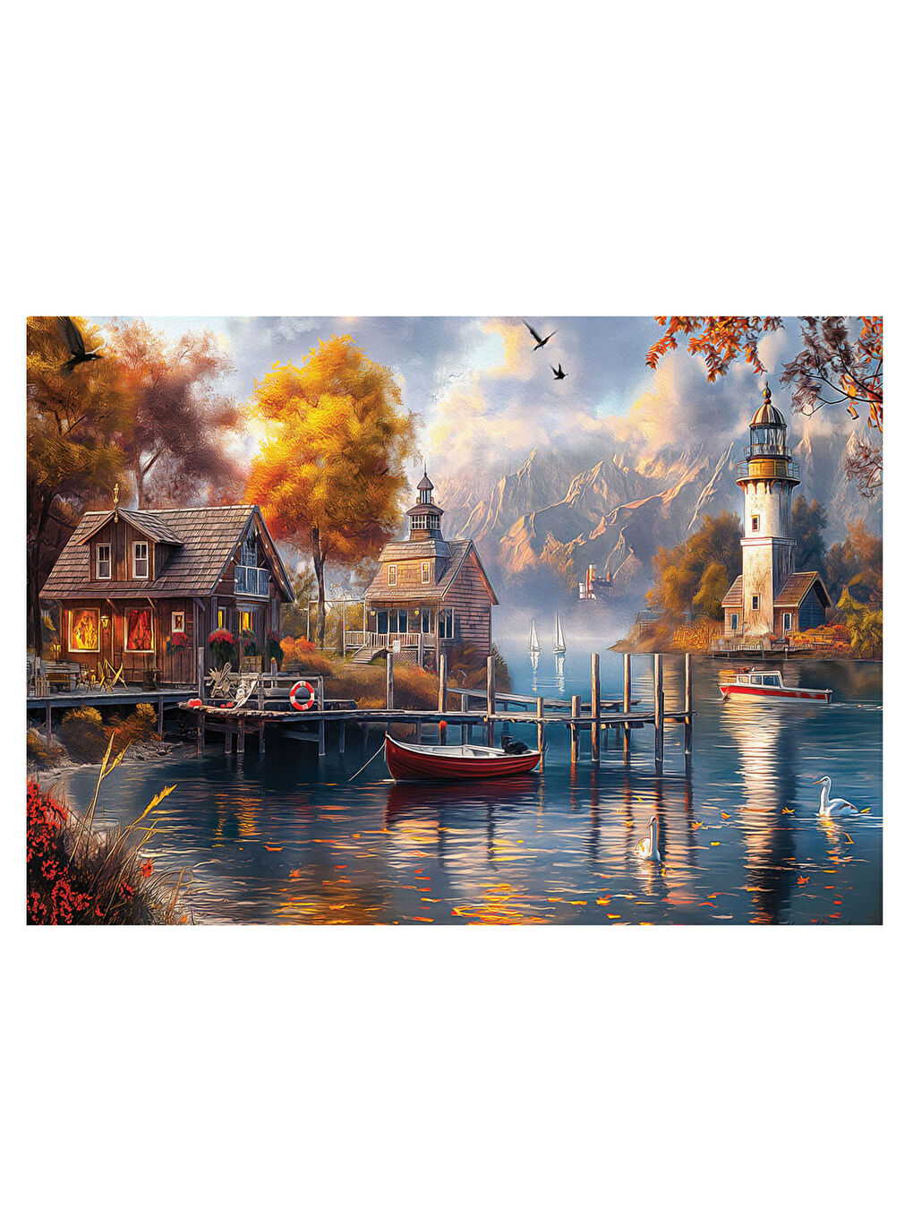 Puzzle 1500 Parça Gölde Sonbahar 4581-1