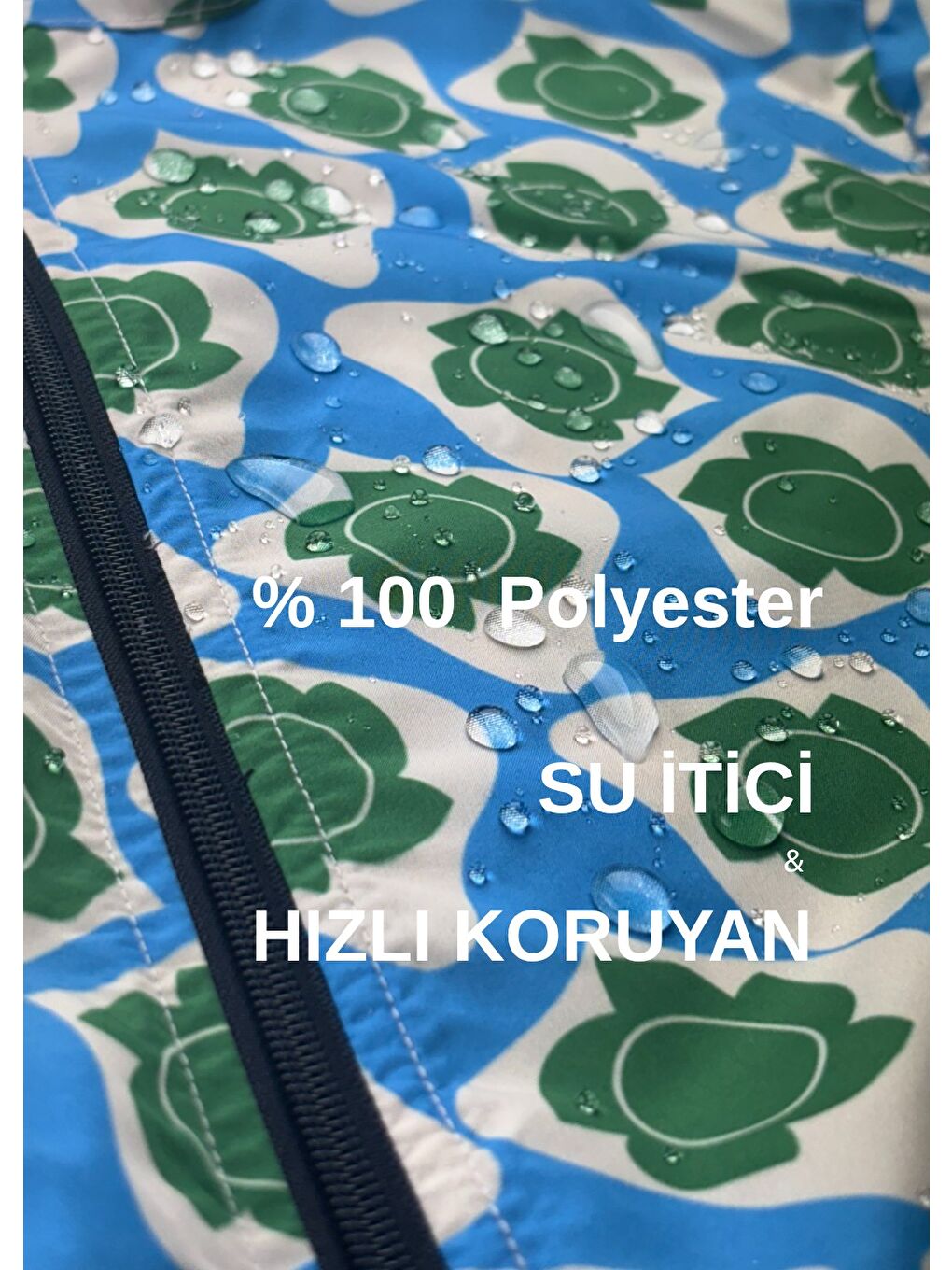 Tesettür Mayo Retro Mavi-8