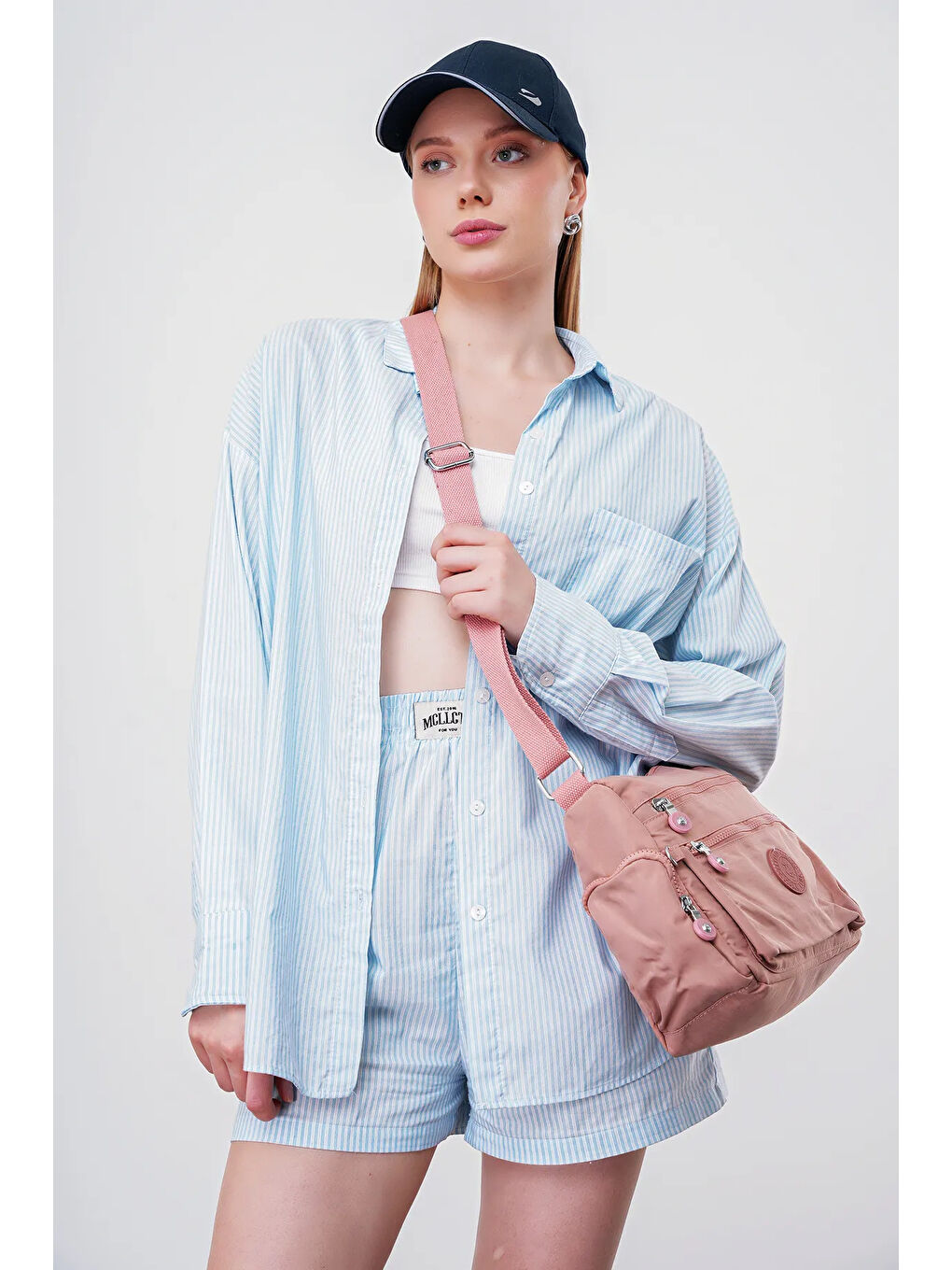 Pembe Çapraz Askılı Kadın Çanta BHPC6003-1