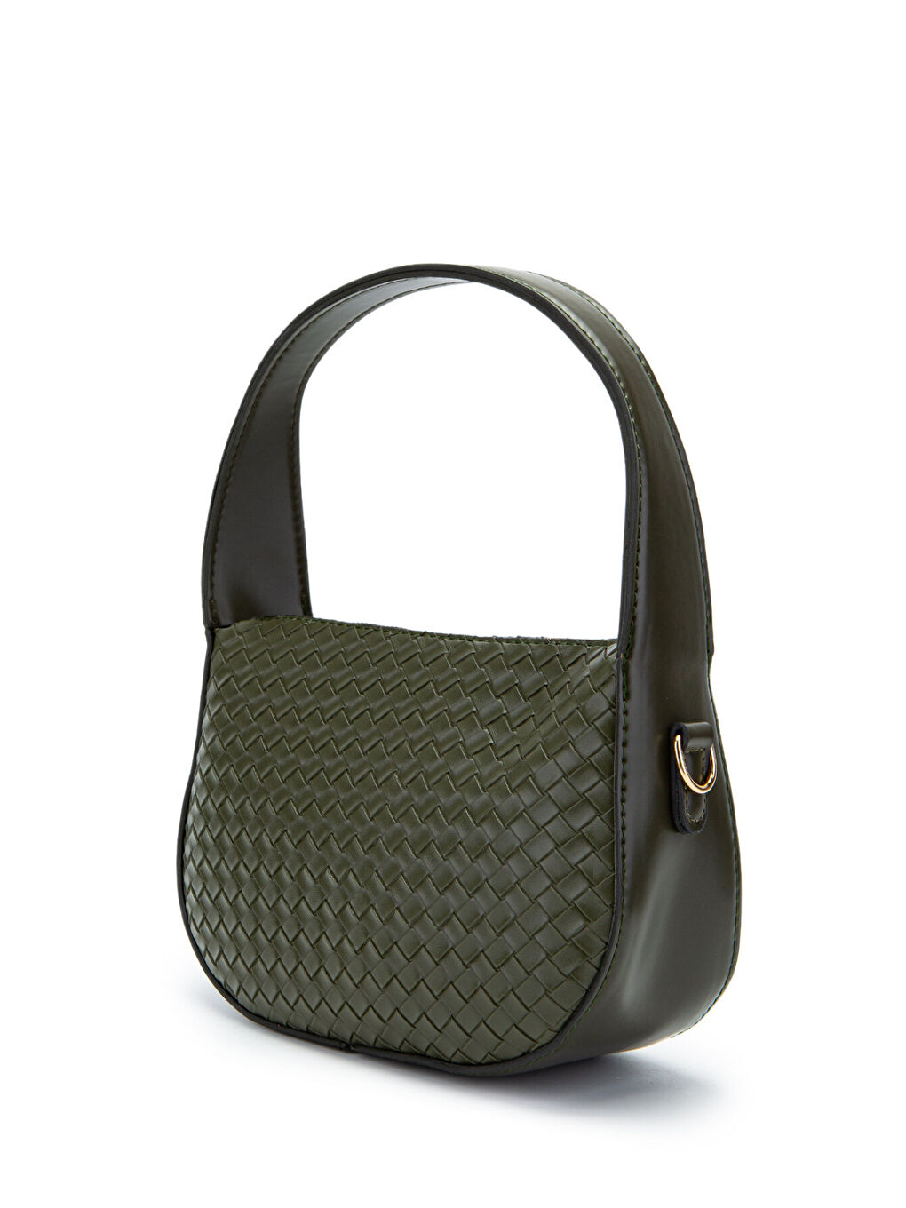 Örgü Detay Baget Fioana Kadın Kol Çanta Haki-3