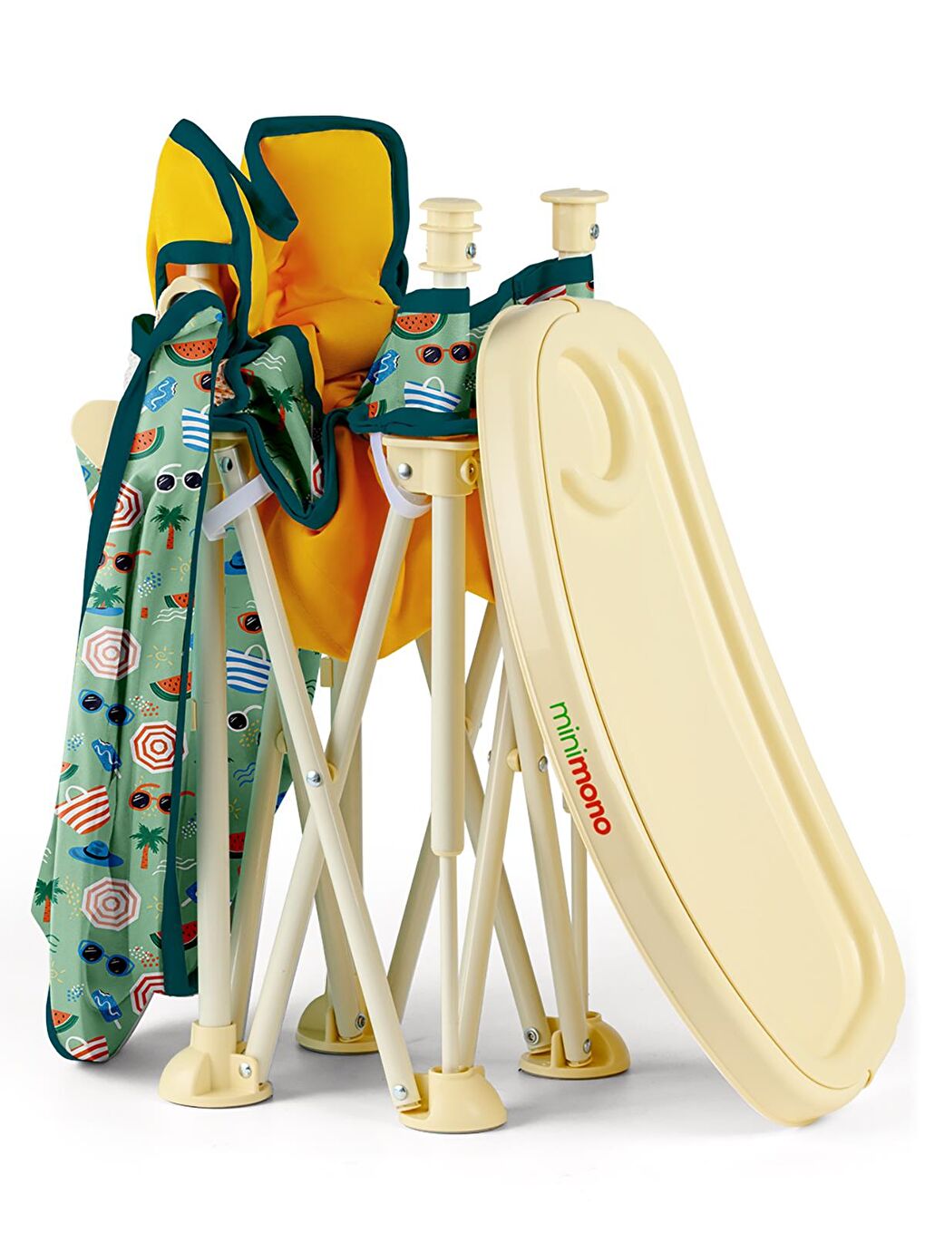 Tenteli Portatif Mama Sandalyesi - Sarı-1