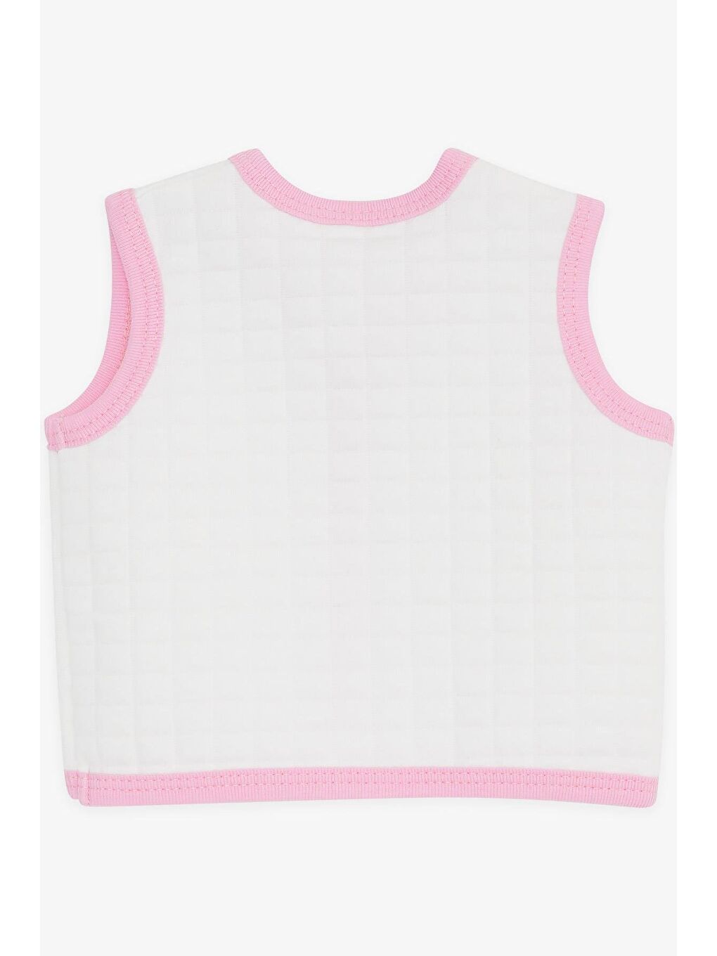 Kız Bebek Yelek Düğmeli Beyaz (4-9 Ay)-3