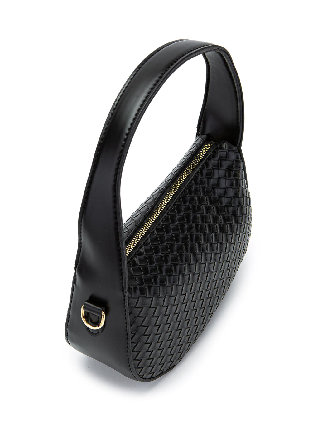 Örgü Detay Baget Fioana Kadın Kol Çanta Siyah-1