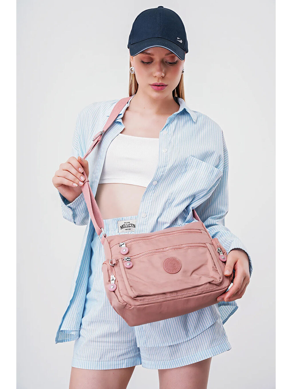 Pembe Çapraz Askılı Kadın Çanta BHPC6003-3