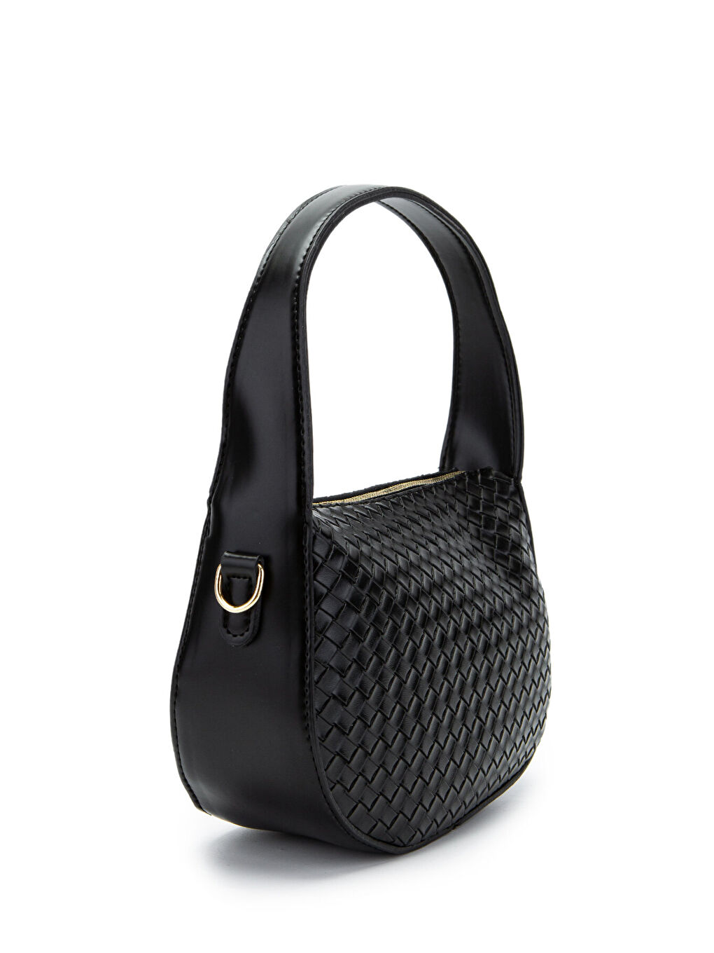 Örgü Detay Baget Fioana Kadın Kol Çanta Siyah-2
