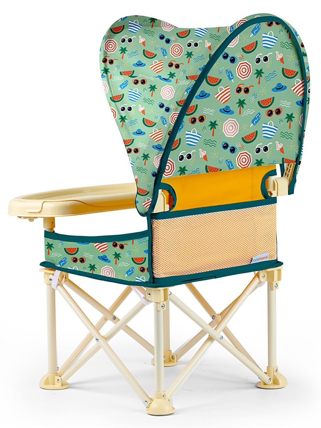 Tenteli Portatif Mama Sandalyesi - Sarı-4