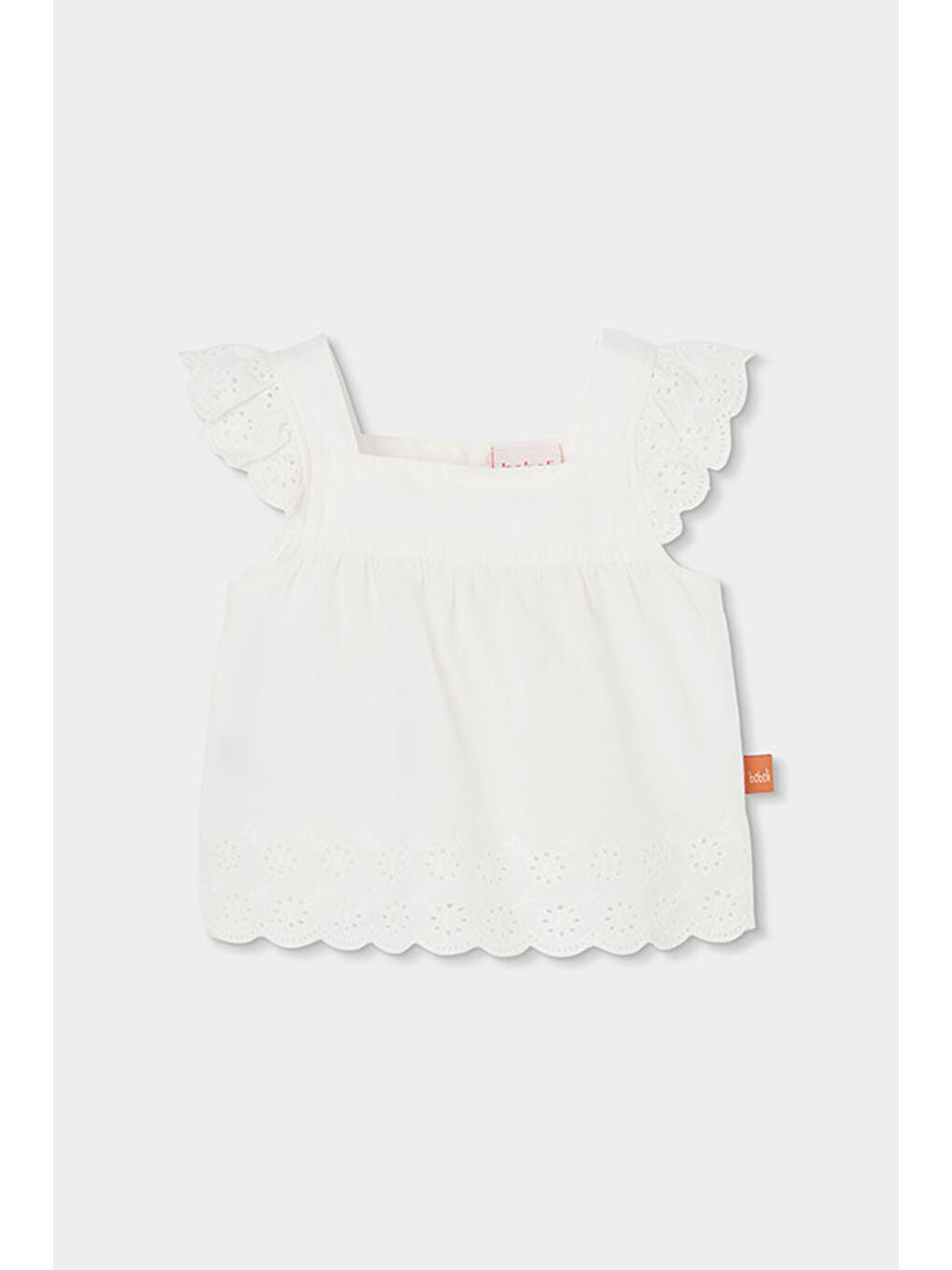 Kolları Fırfırlı 2'li Takım 6-24 Ay Beyaz-2