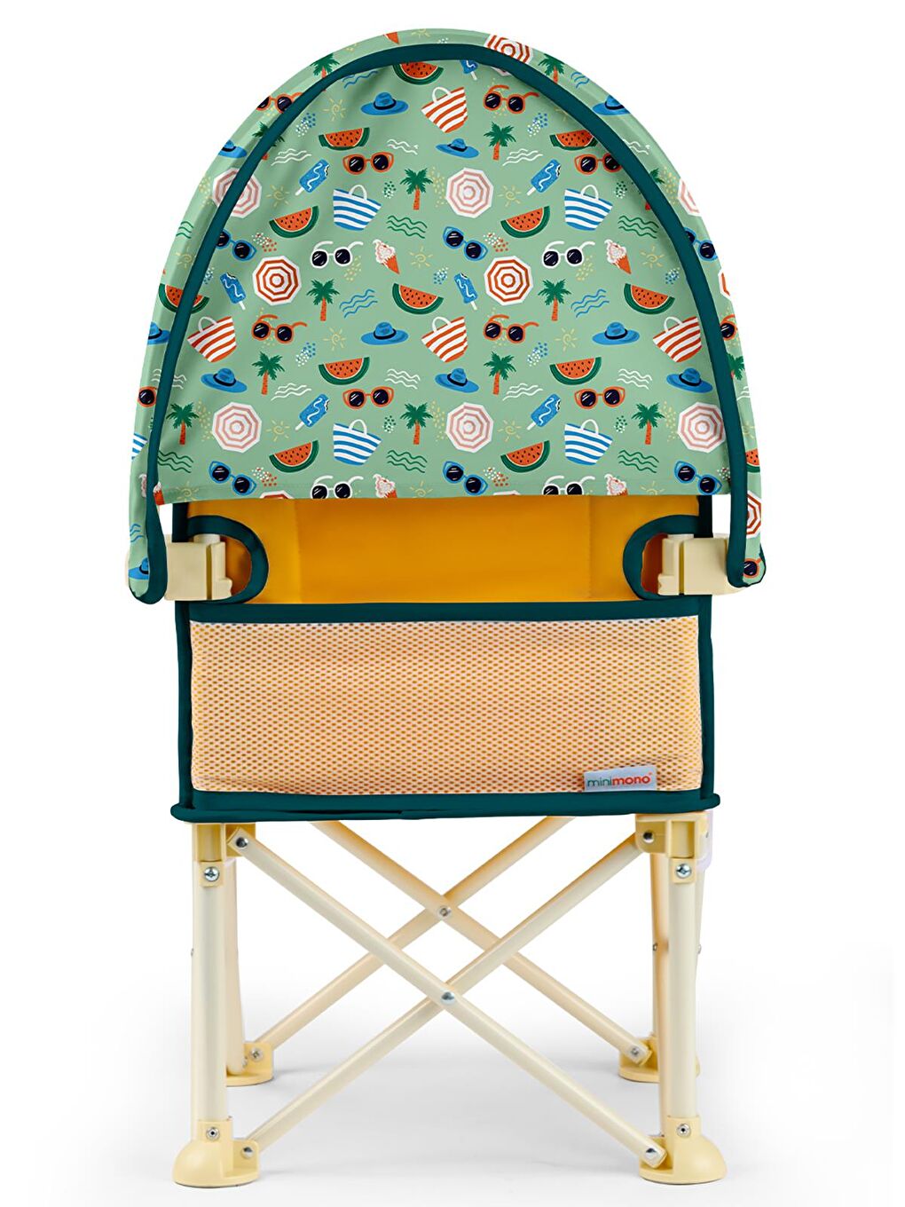 Tenteli Portatif Mama Sandalyesi - Sarı-7