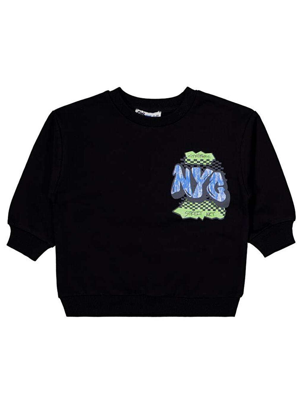 Siyah Boys NYC Baskılı 2-5 Yaş Eşofman Takımı-2