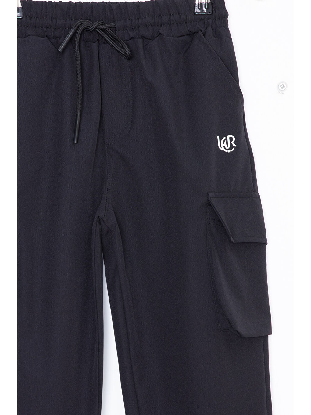 Siyah Kargo Cepli Erkek Çocuk Paraşüt Pantolon 20210-1