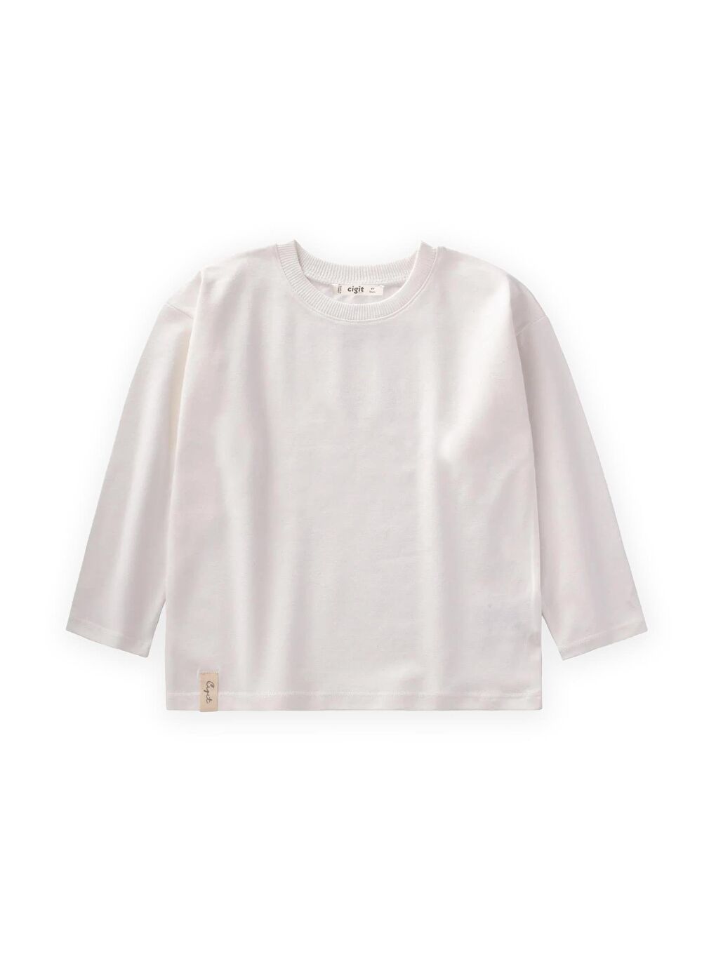 Mevsimlik Basic T-Shırt 8-14 Yaş Kırık Beyaz