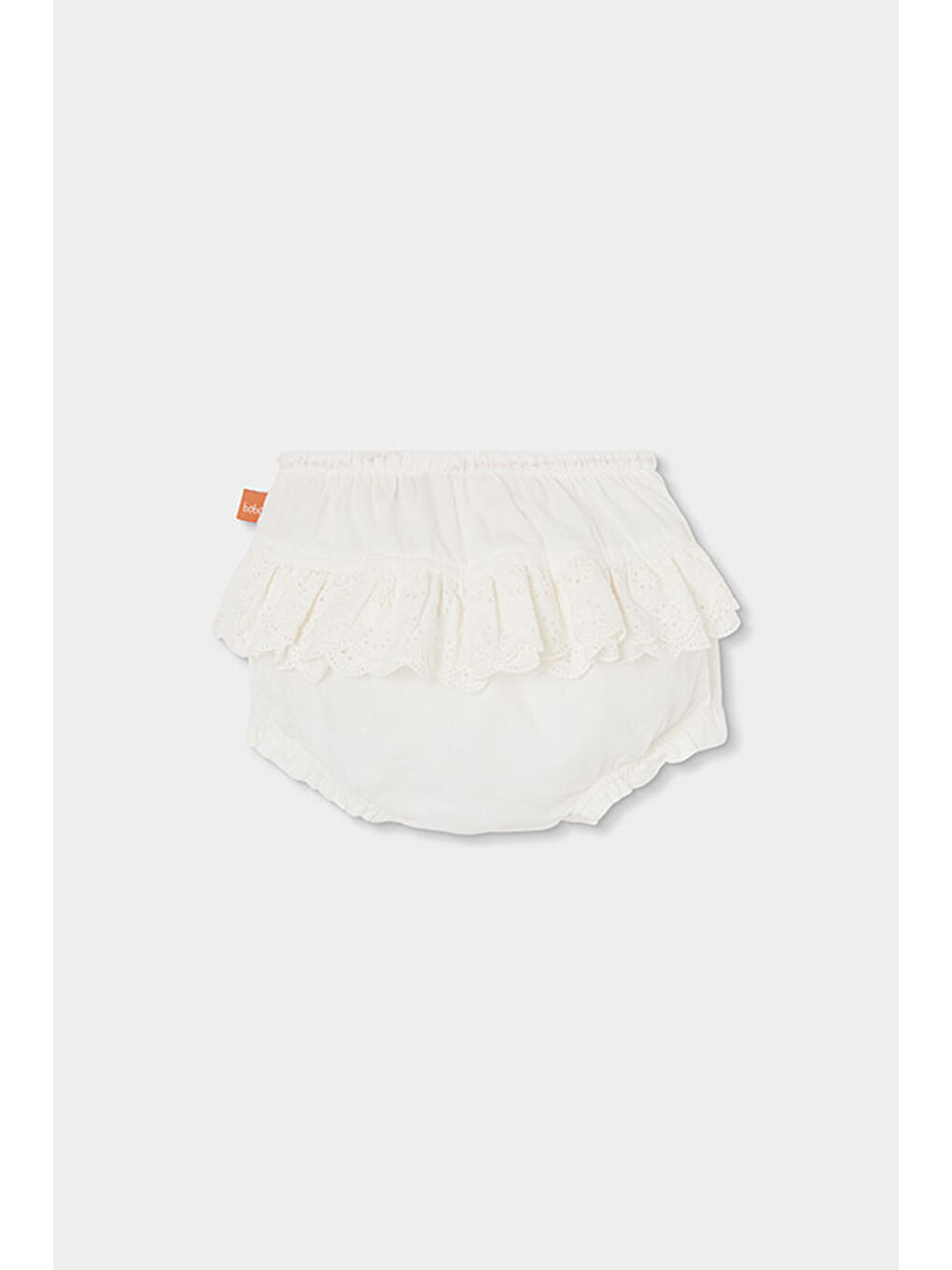 Kolları Fırfırlı 2'li Takım 6-24 Ay Beyaz-5