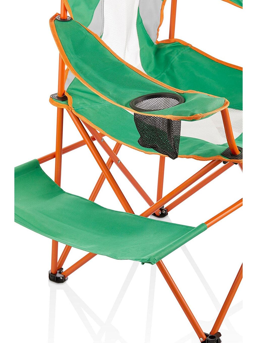 Metal Büyük Taşınabilir Çantalı Kamp Sandalyesi Taşıma Çantalı Yeşil Tekli 1 Kg Tek Kişilik-4