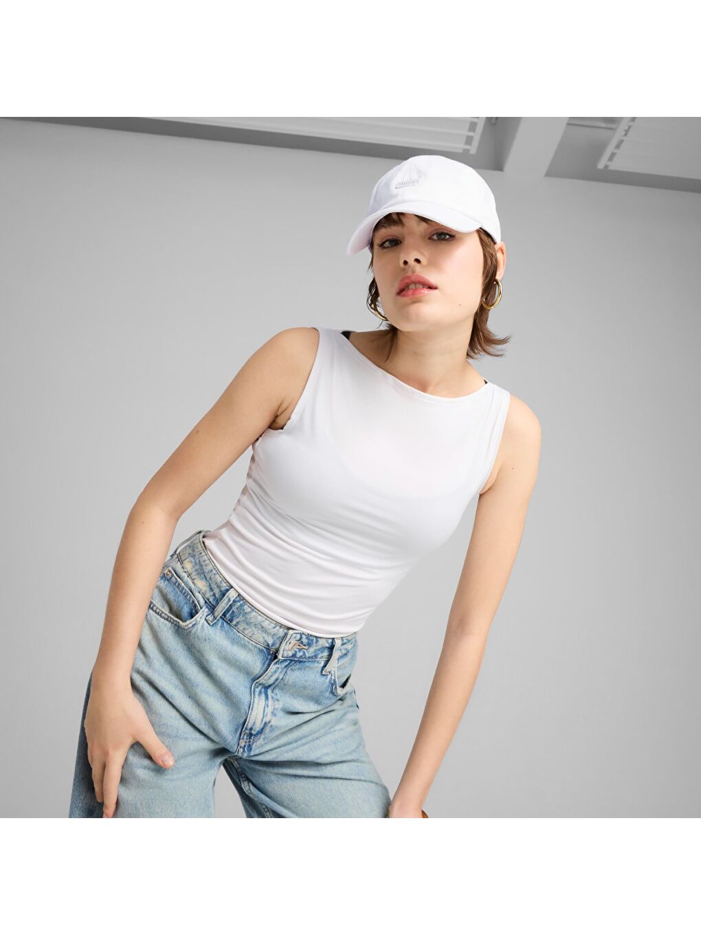 Essential No 1 Logo Patch Bb Beyaz Şapka-2