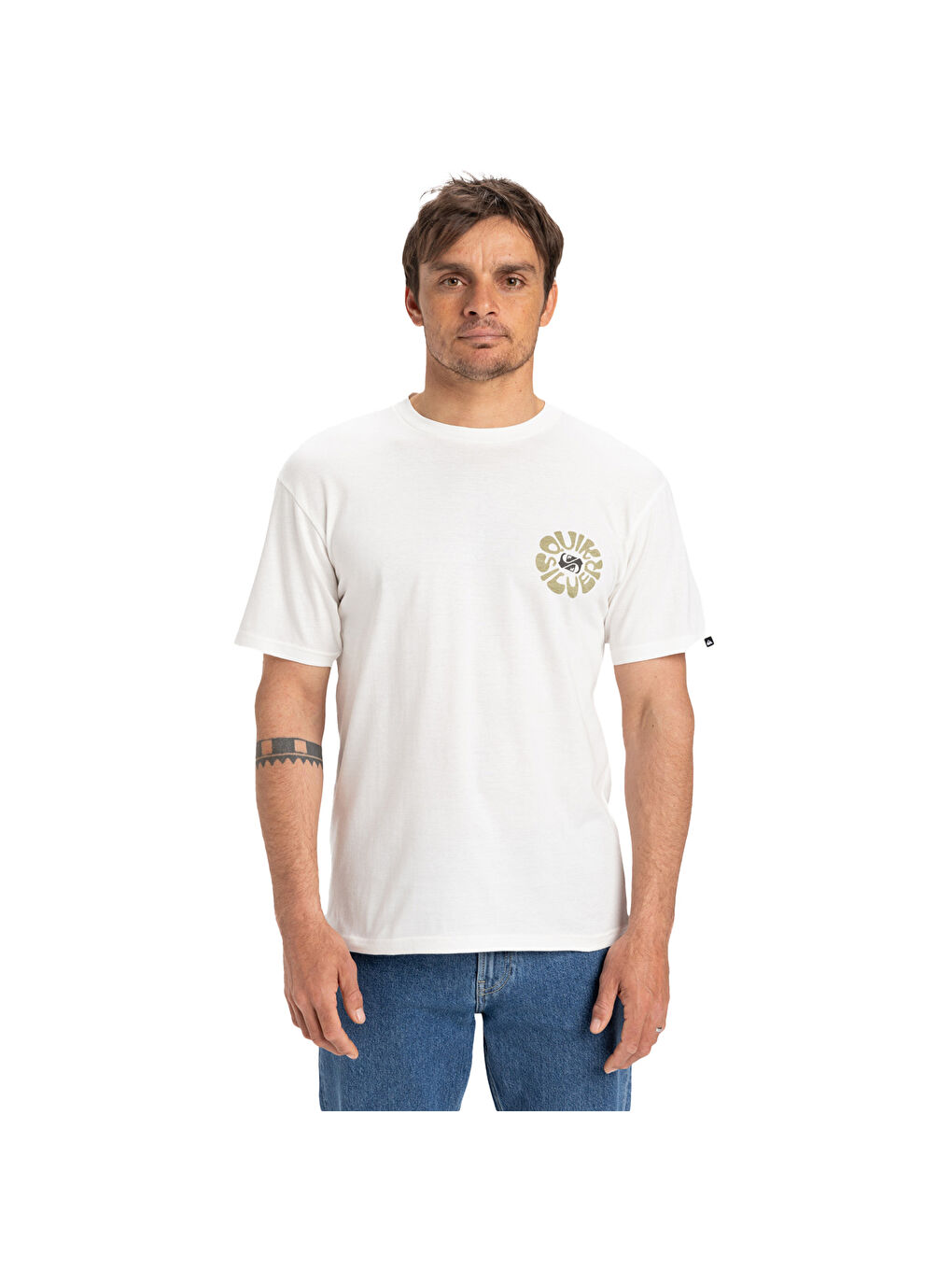 Evo Roads End Erkek Beyaz Tişört-1