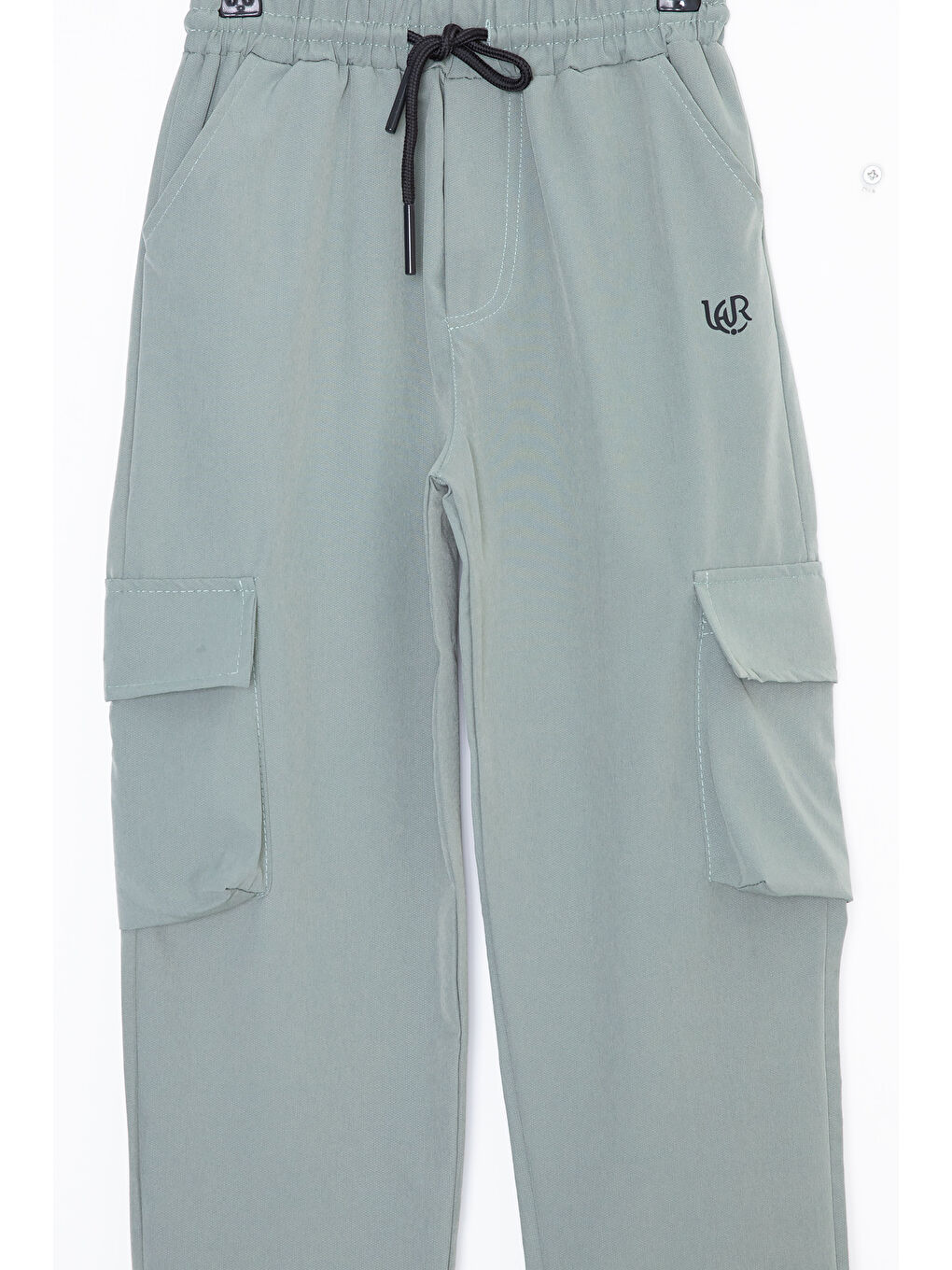 Yeşil Kargo Cepli Erkek Çocuk Paraşüt Pantolon 20213-1