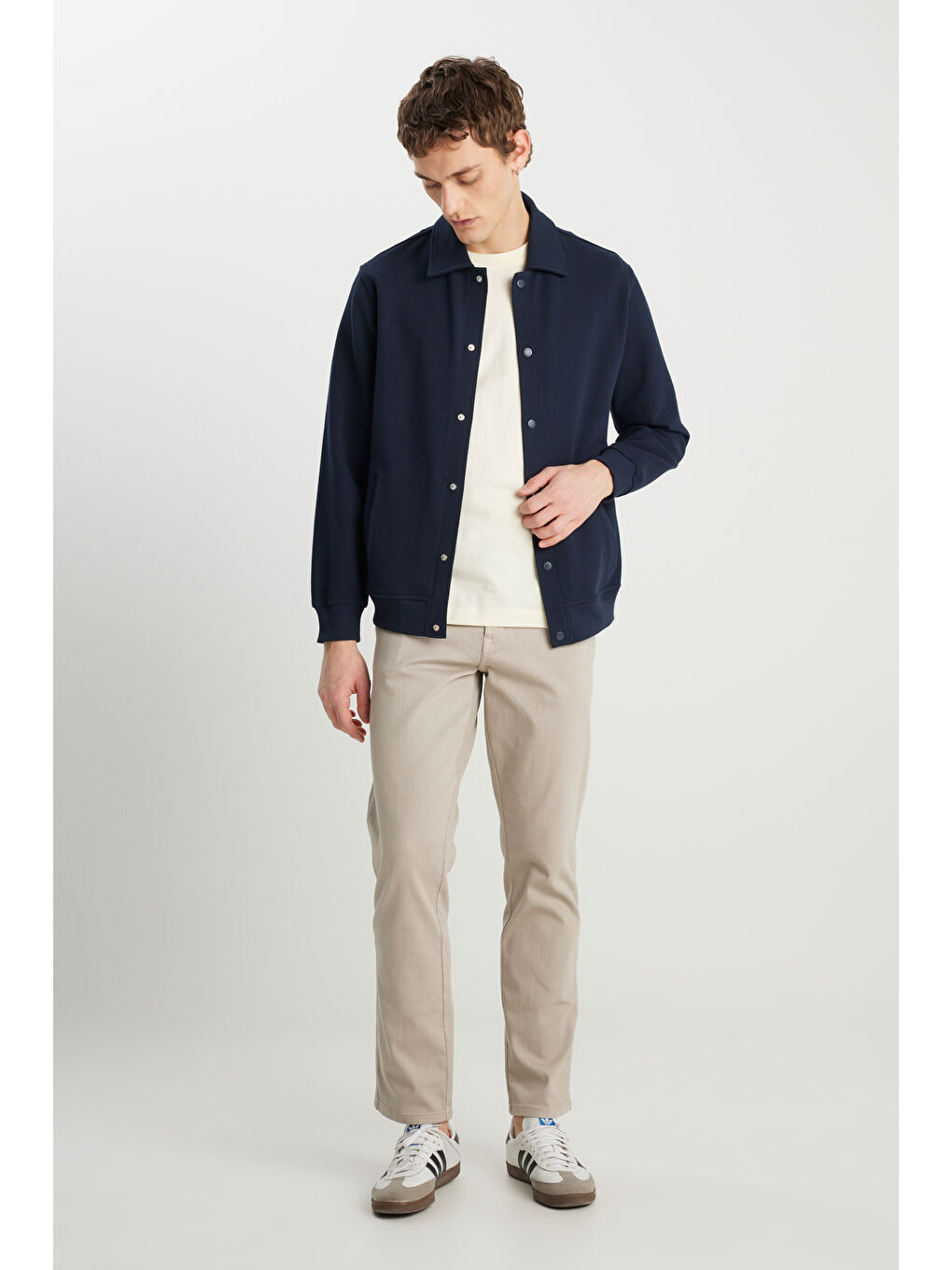 Regular Fit Lacivert Gömlek-2