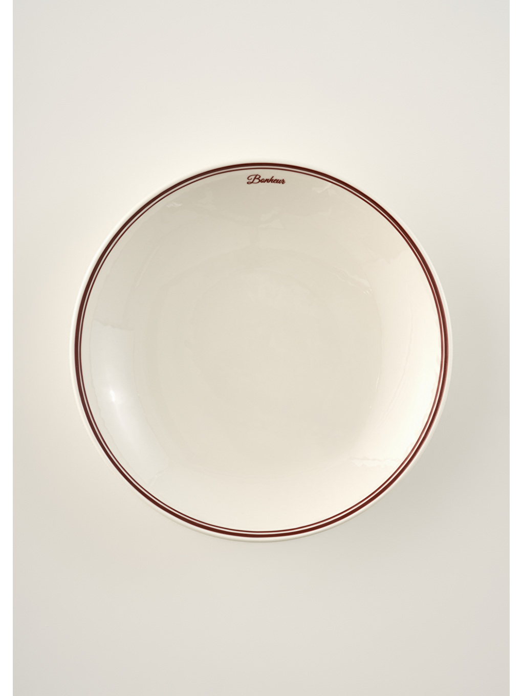 Bonheur Porselen Salata Kasesi Bordo (30 cm)-1