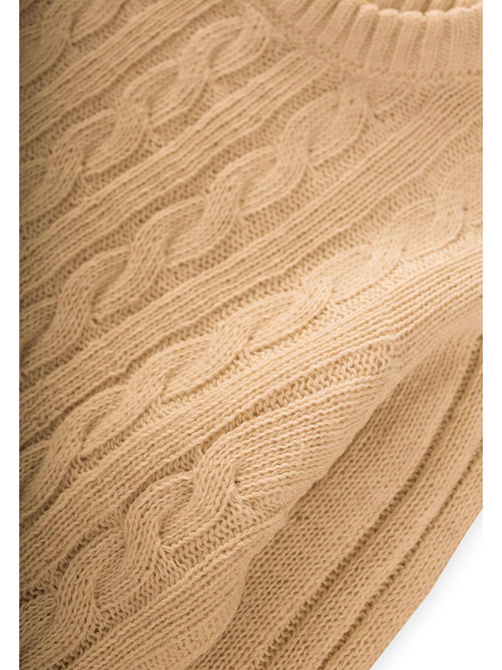 Saç Örgülü Kazak 1-8 Yaş Hardal Sarı-2