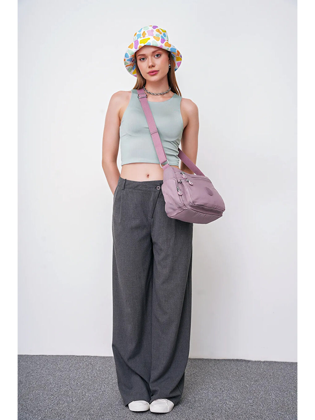 Lila Çapraz Askılı Kadın Çanta BHPC6003