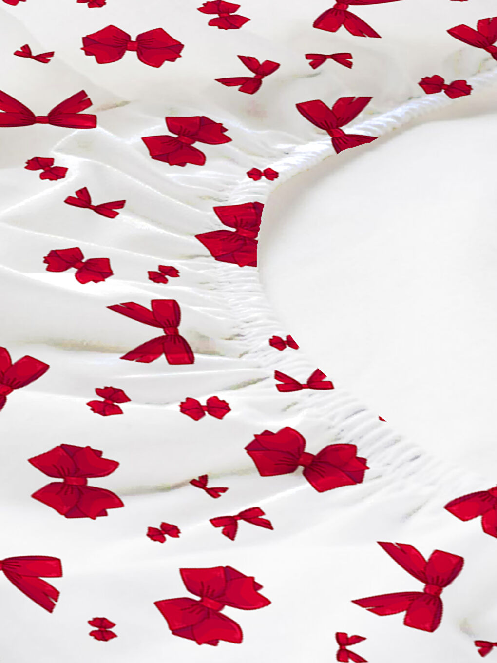 Karışık Kalp Desenli Baskılı Çift Kişilik 180x200 Cm Çarşaf Takımı-1