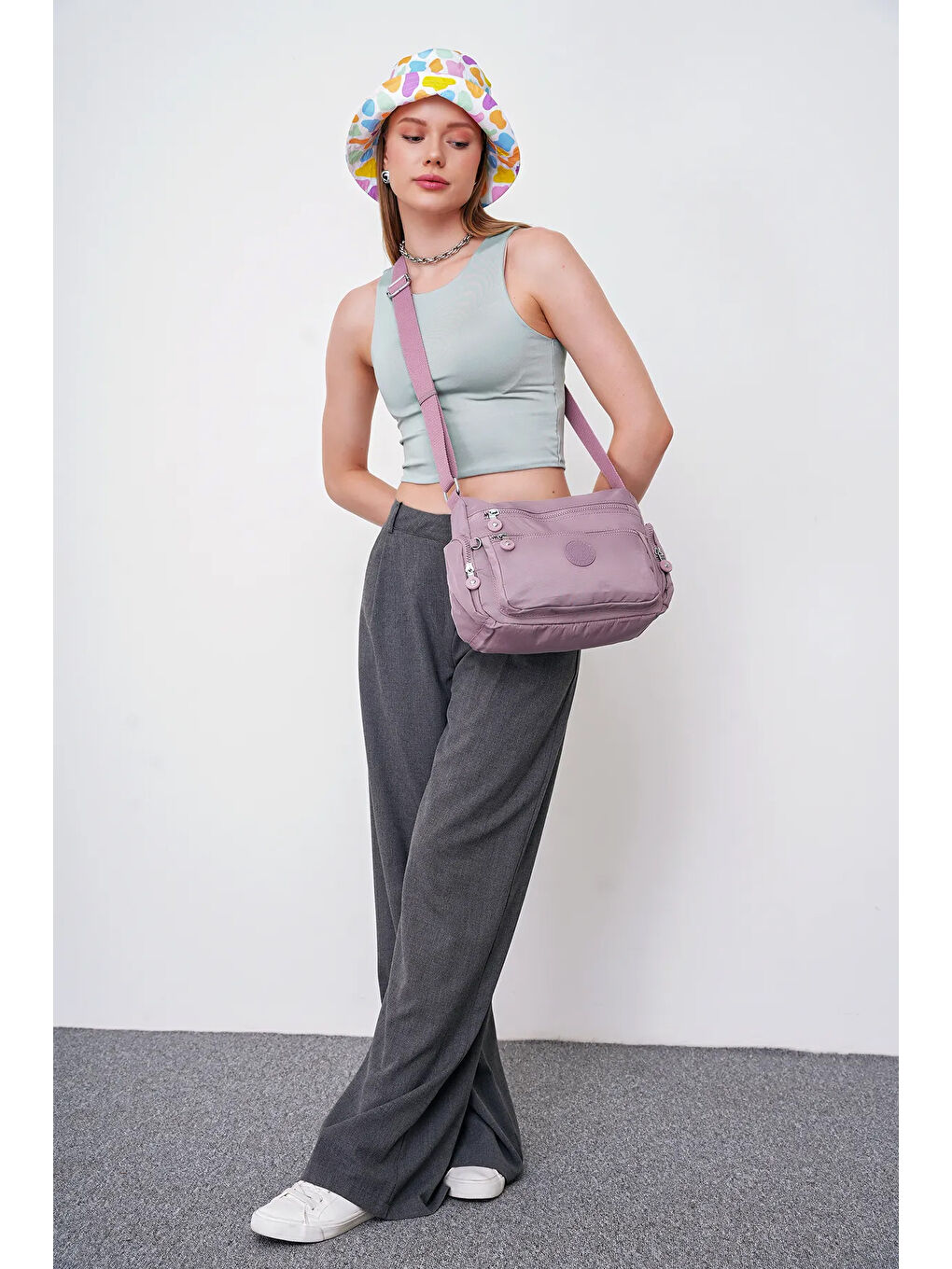 Lila Çapraz Askılı Kadın Çanta BHPC6003-1